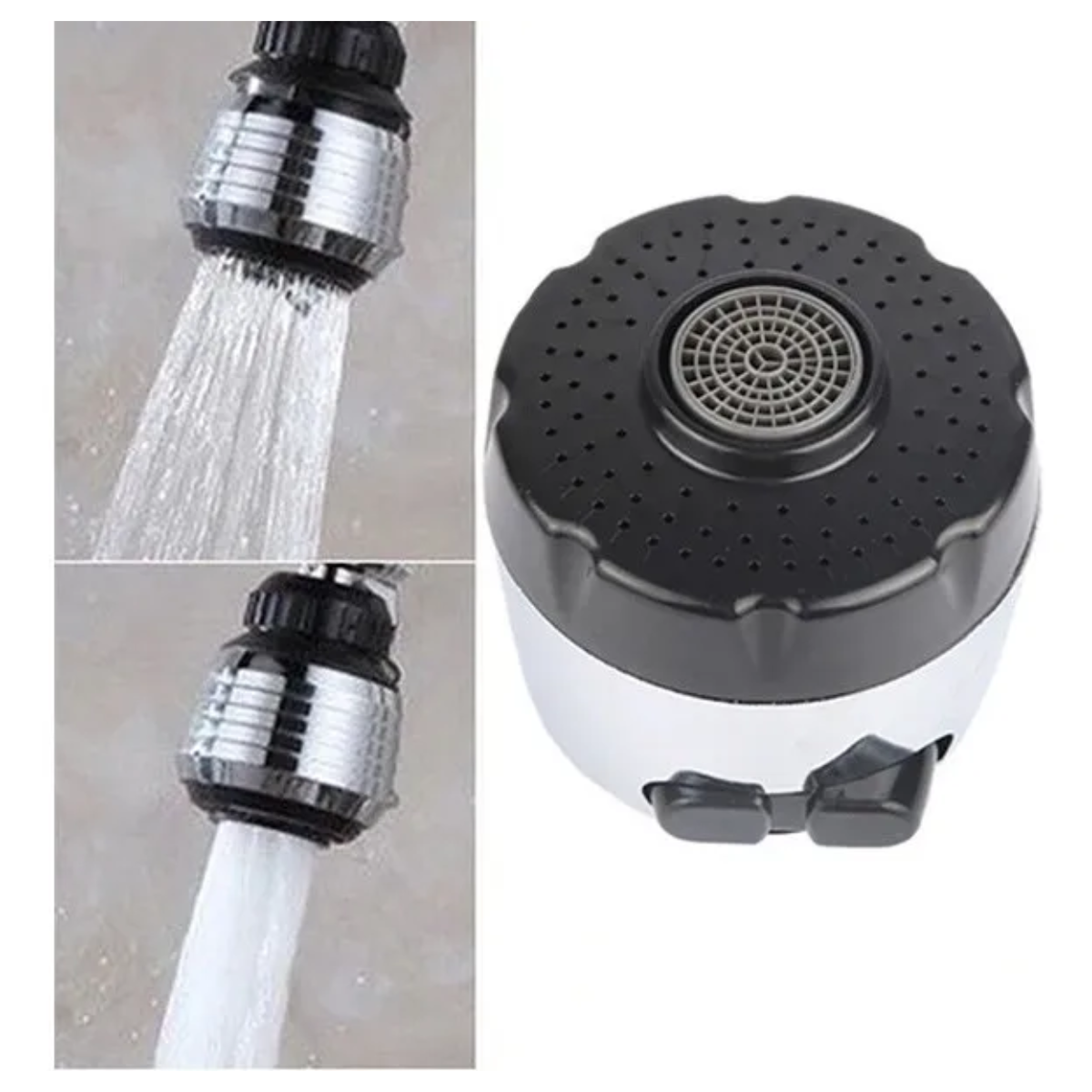 Cabezal Adaptador Aireador Grifo Giratorio 360 Ahorra Agua-3