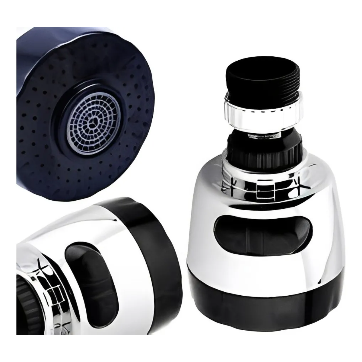 Cabezal Adaptador Aireador Grifo Giratorio 360 Ahorra Agua-4