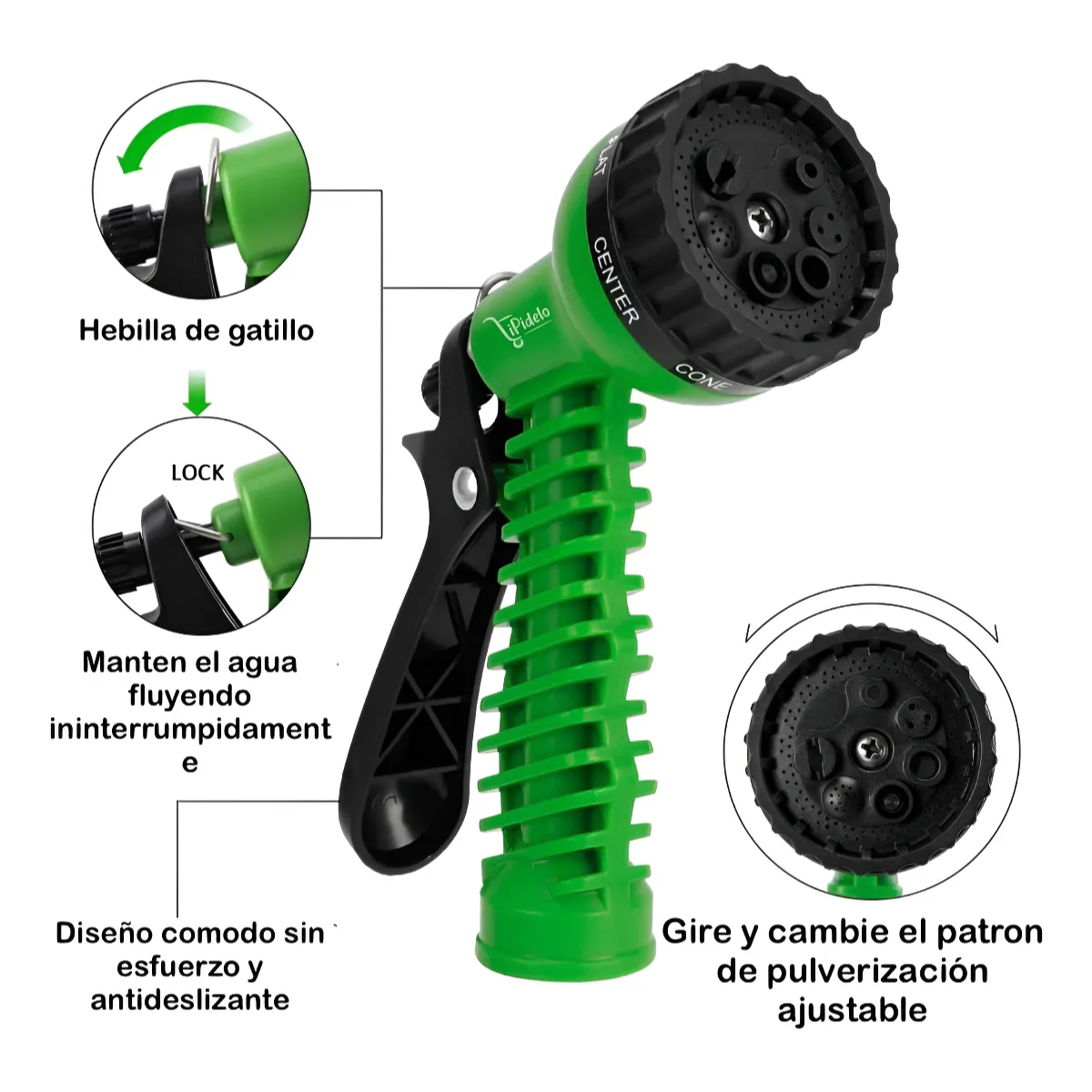 Manguera Riego Jardin Retráctil Expandible 30 Mts/100ft-2