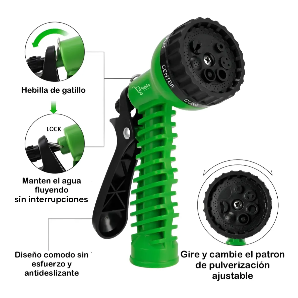 Manguera Riego Jardin Retráctil Expandible 30 Mts/100ft-2