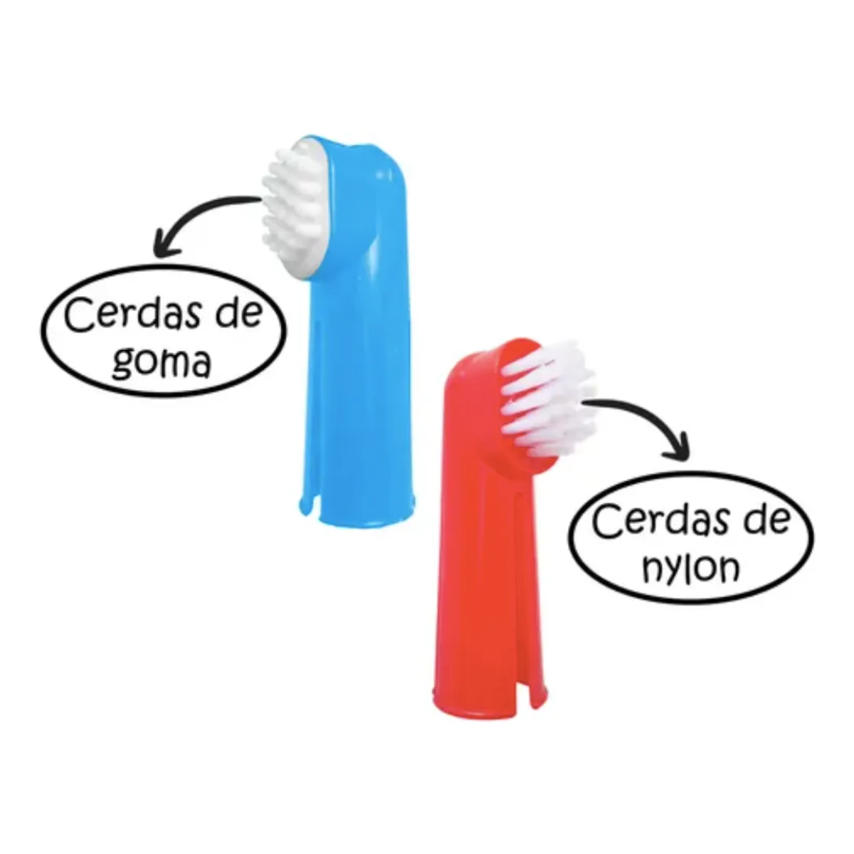 Set 2 Cepillos De Dientes Dedo Para Perros Y Gatos-3