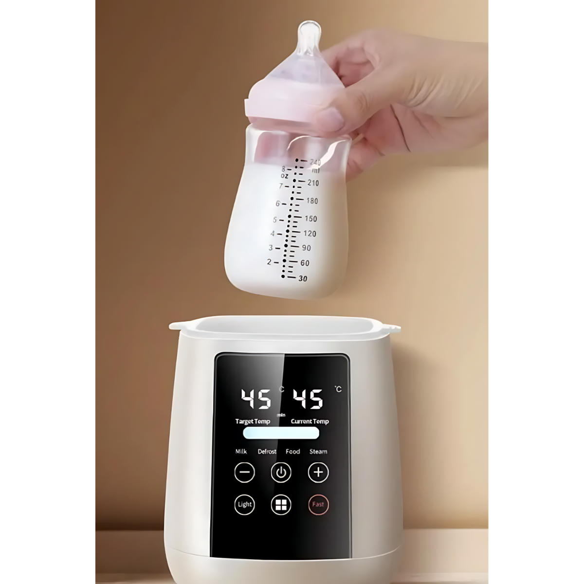 Calentador Esterilizador Mamadera Pantalla Led-4