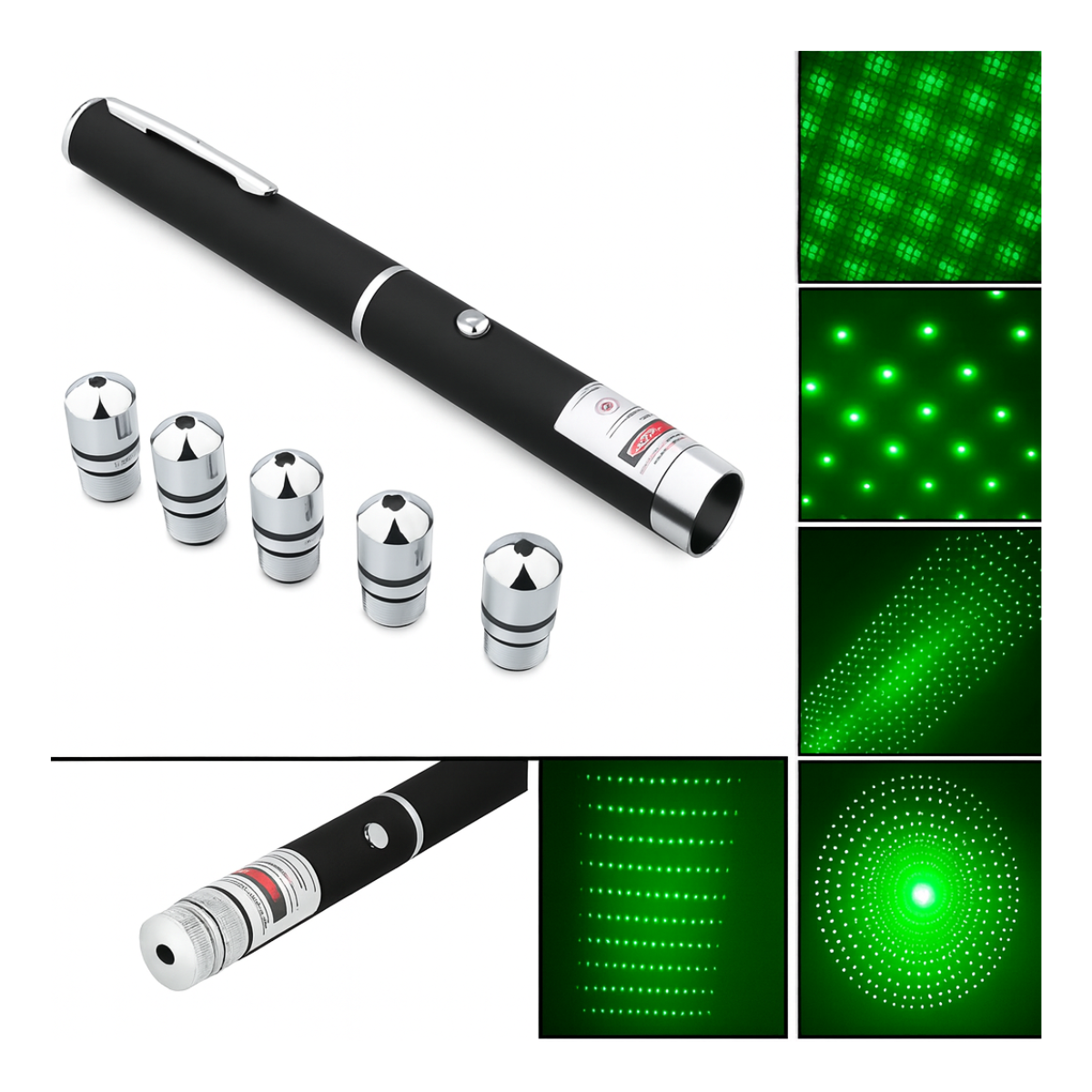 Puntero Laser Verde Presentasiones 5 en 1  Larga Distancia-4