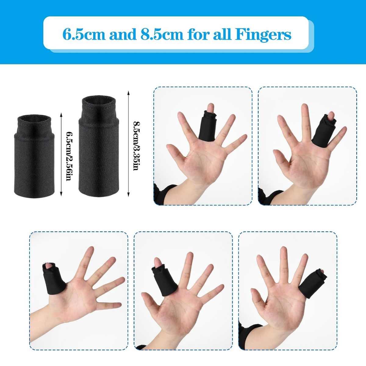 Funda Compresa Gel Dedos Alivio Esguince Frio Calor 4 Unid-3
