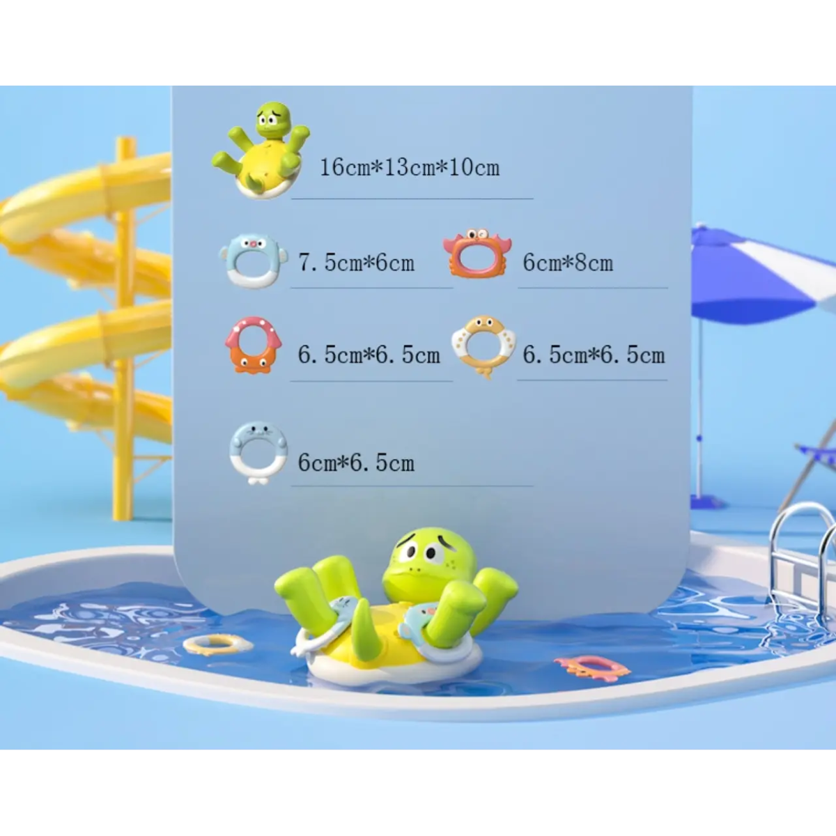 Juguete Tortuga De Actividades Lanzamiento Aros 18 Meses-3