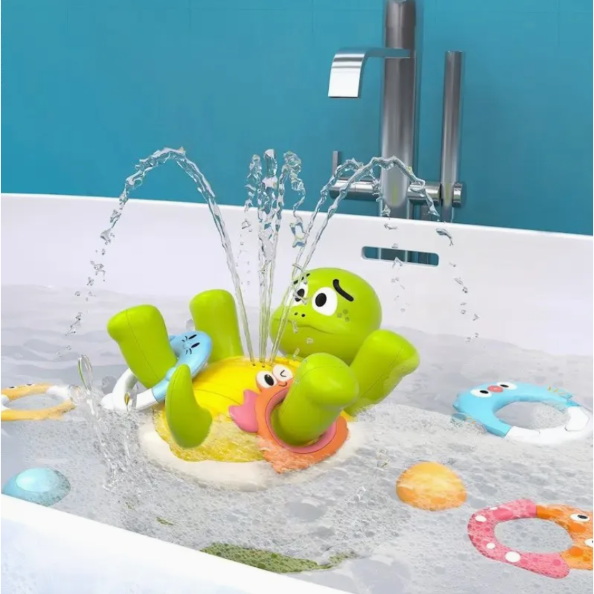 Juguete Tortuga De Actividades Lanzamiento Aros 18 Meses-7