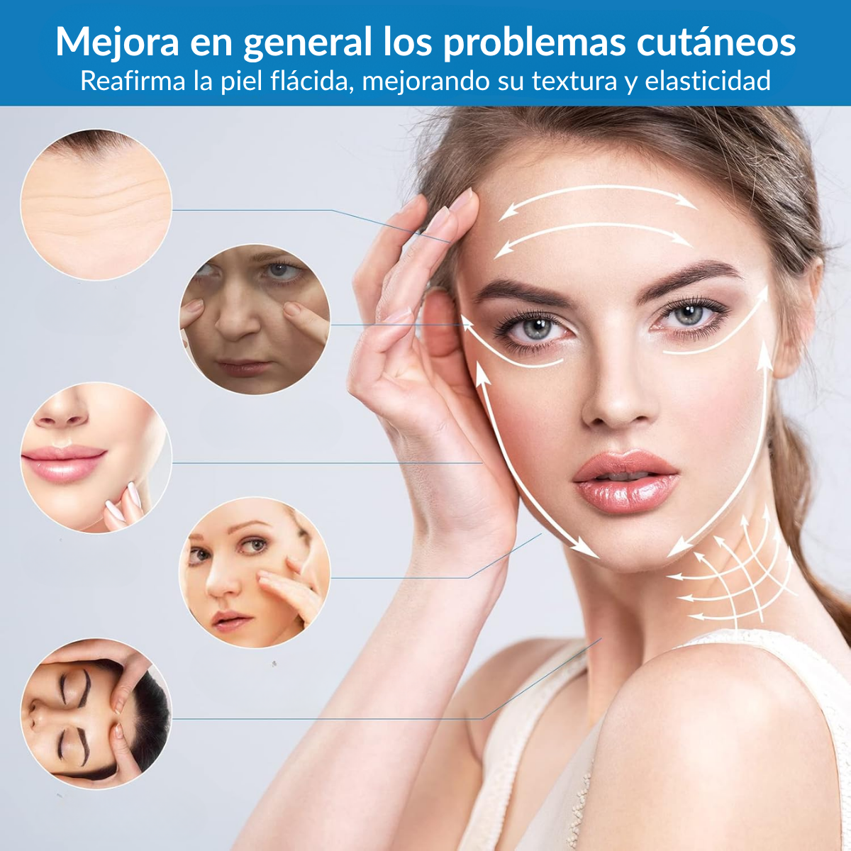 Masajeador Facial Y Cuello De Microcorriente Reafirmante-2