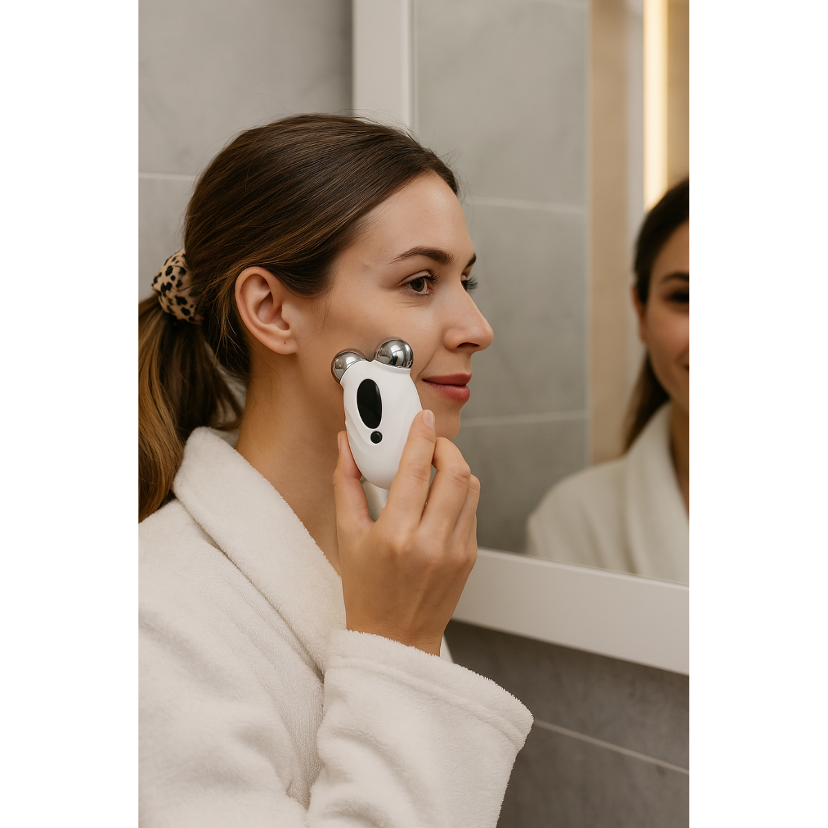 Masajeador Facial Y Cuello De Microcorriente Reafirmante-5