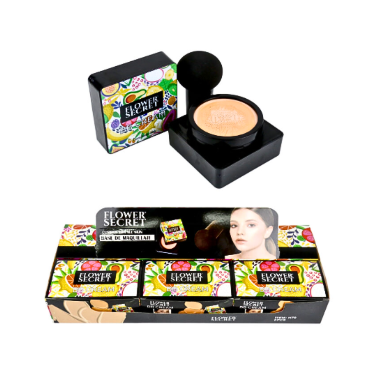 Bb Cream Base De Maquillaje En Crema Flower Secret Tono 03-4