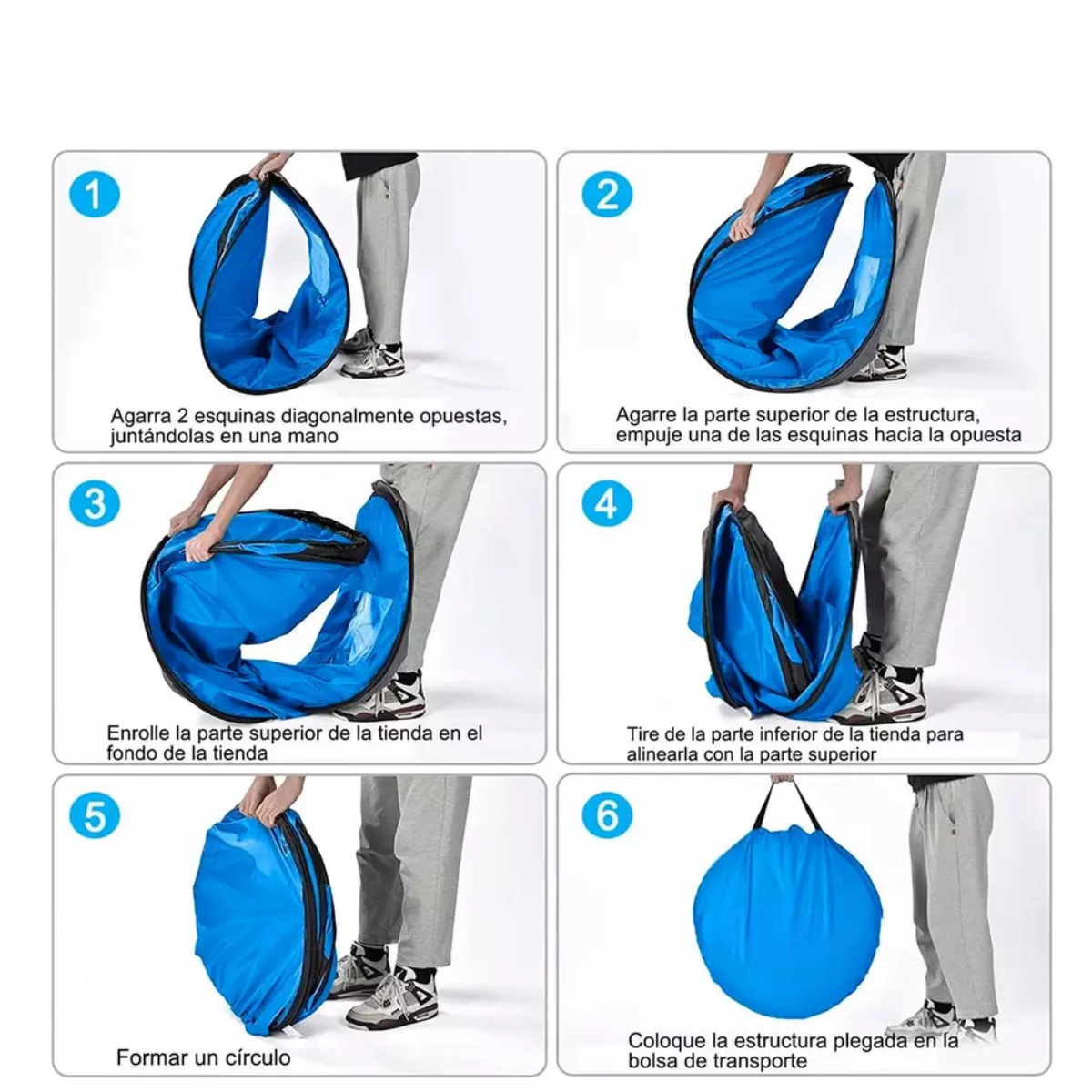 Carpa Vertical Vestidor Portatil Plegable Camping Playa-4