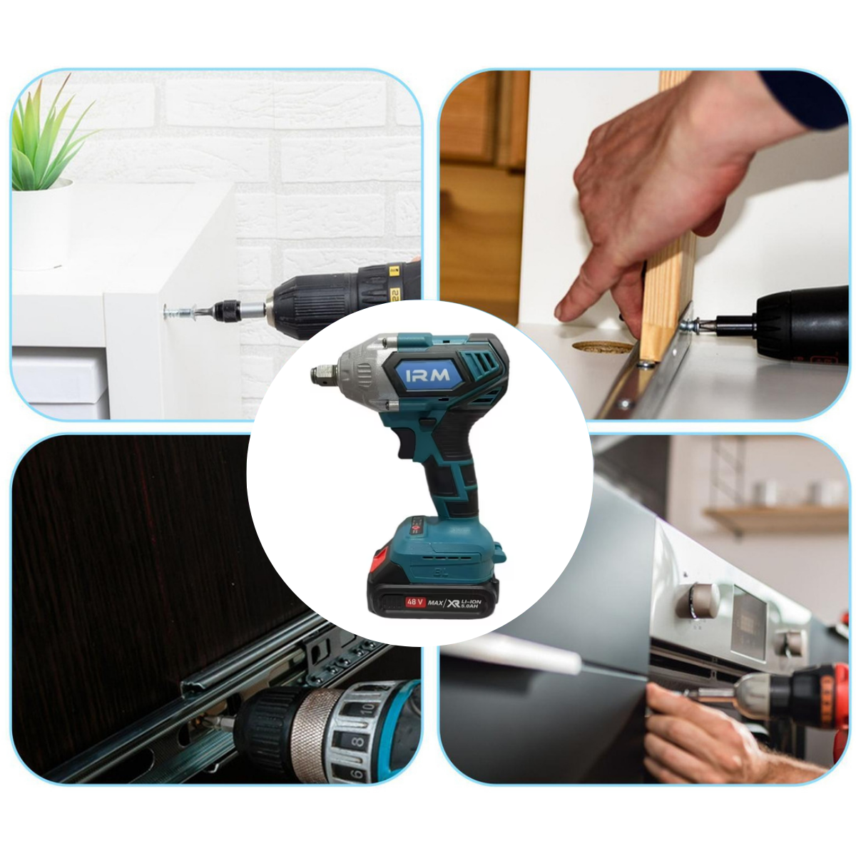 Taladro Ratche El ctrico Inal mbrico Recargable 2 Dados-3