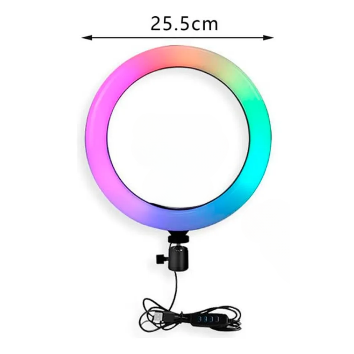 Aro Luz Led Multicolor Rgb Garbación De Videos Tiktok 10-2