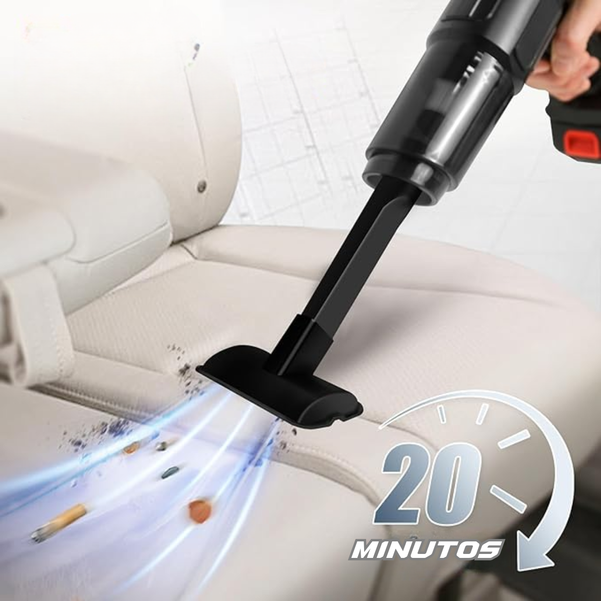 Aspiradora De Mano Inalambrica Recargable Para Hogar Y Auto-7