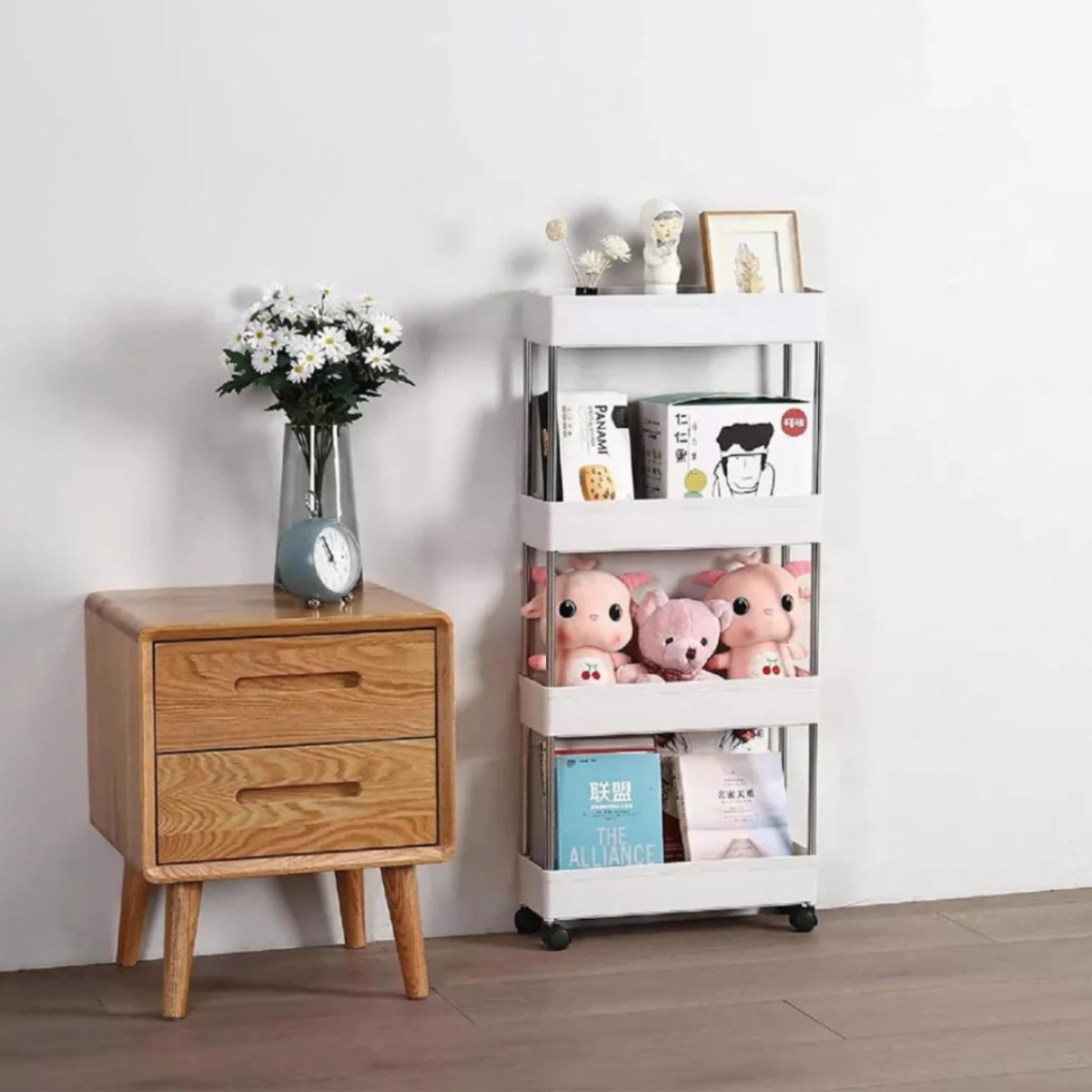 Carrito Organizador Multiuso Delgado 4 Niveles Con Ruedas-4