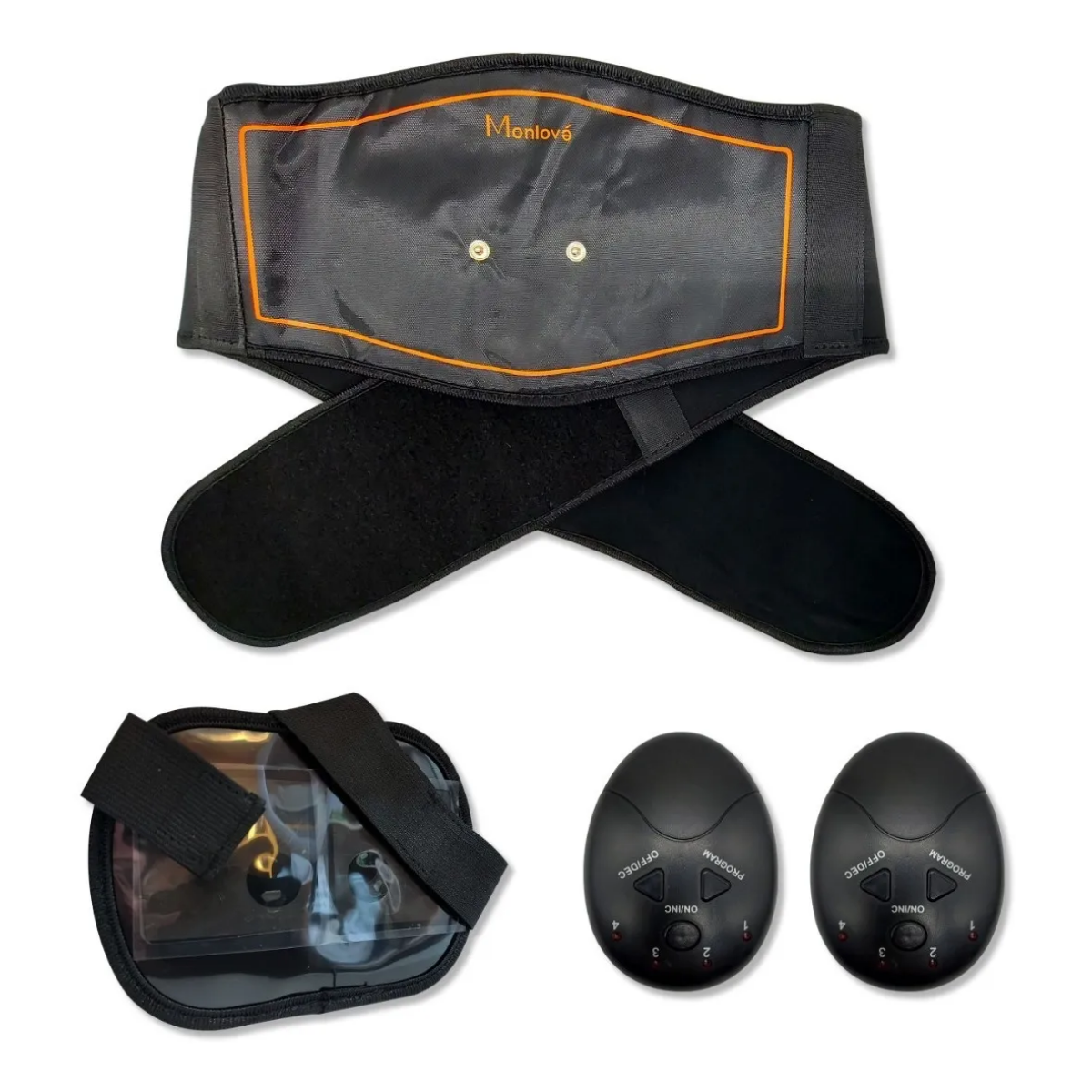 Cinturon Electroestimulador Muscular Abdomen Recargable-2