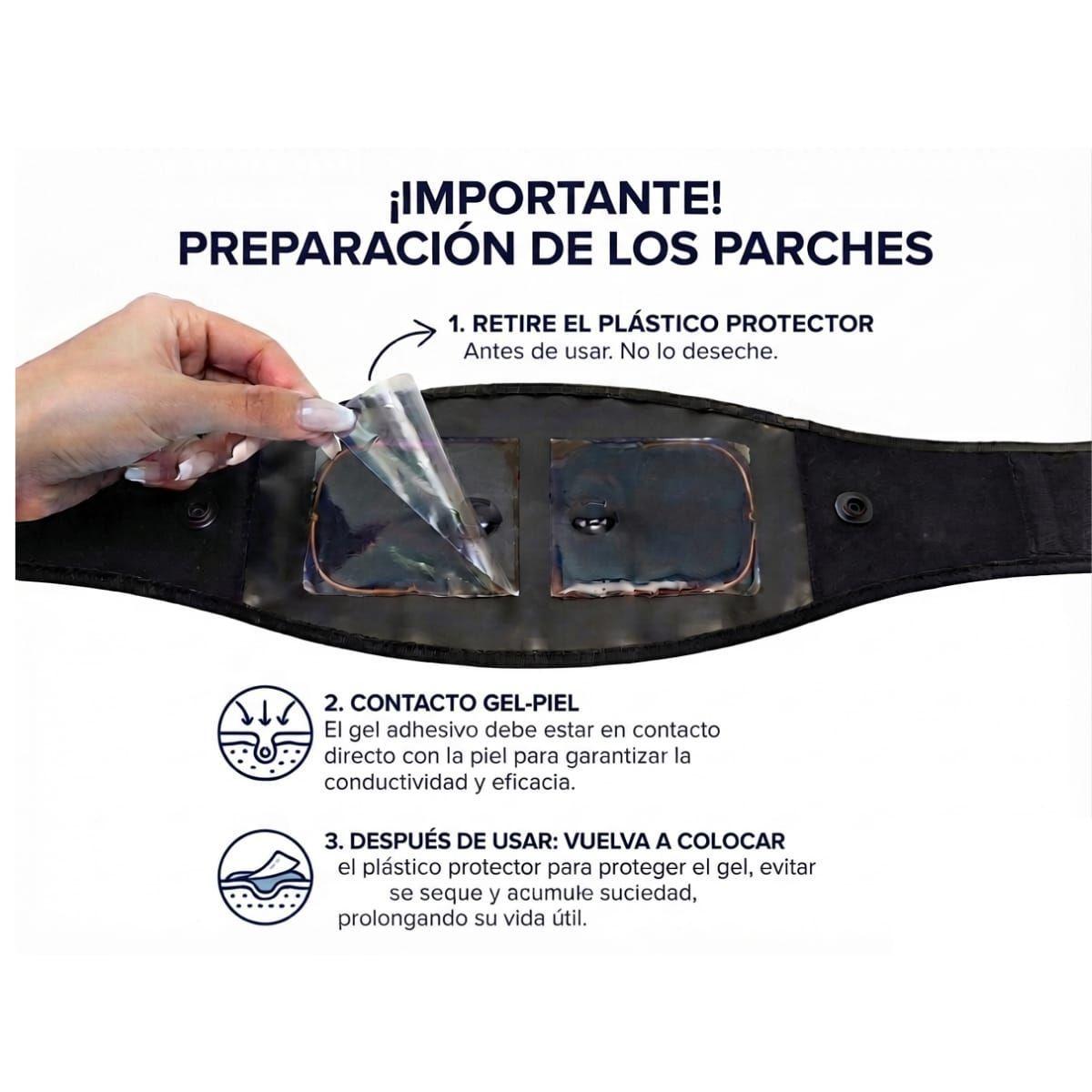Cinturon Electroestimulador Muscular Abdomen Recargable-5