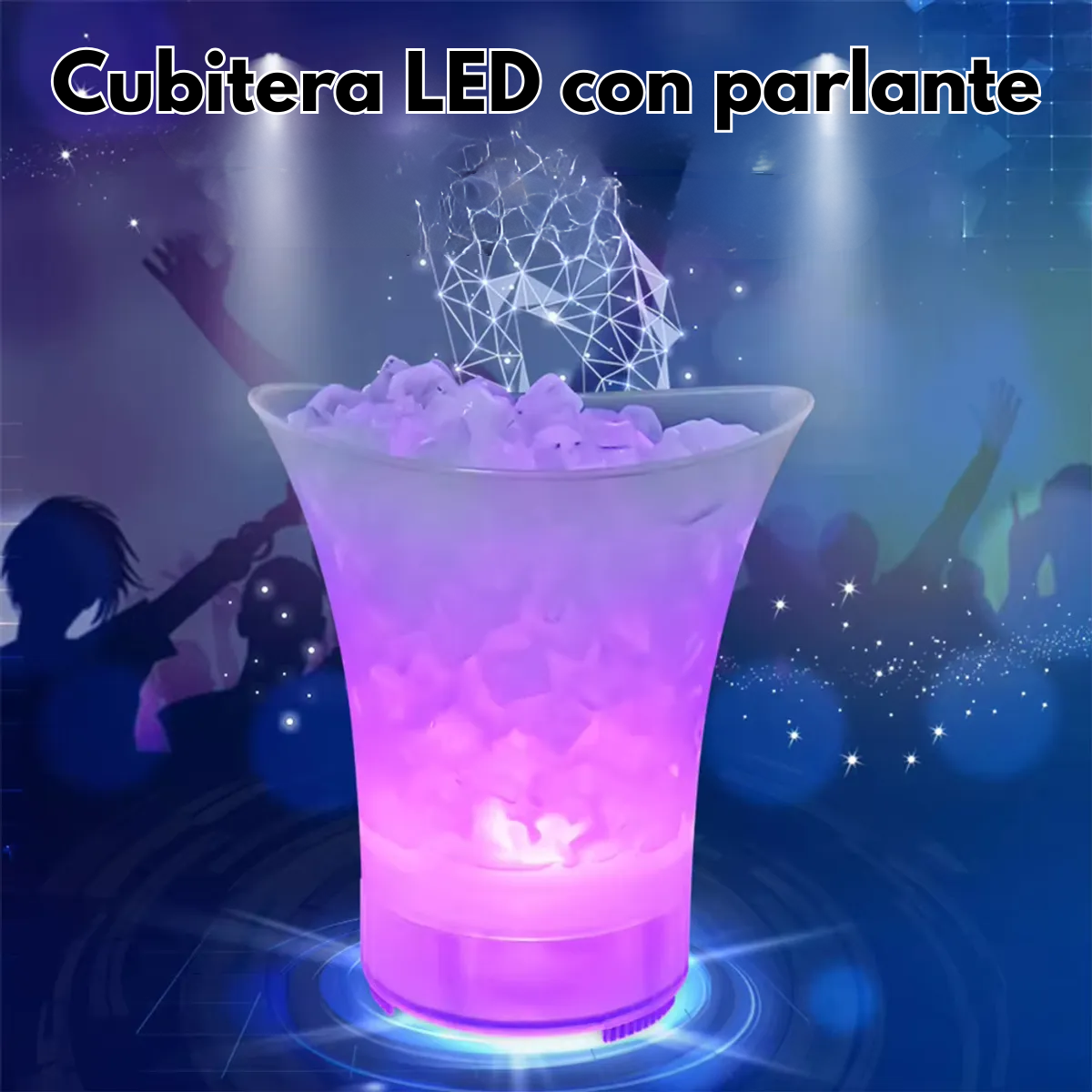 Hielera Con Parlante Bluetooth Luces Led Cooler Speaker-4