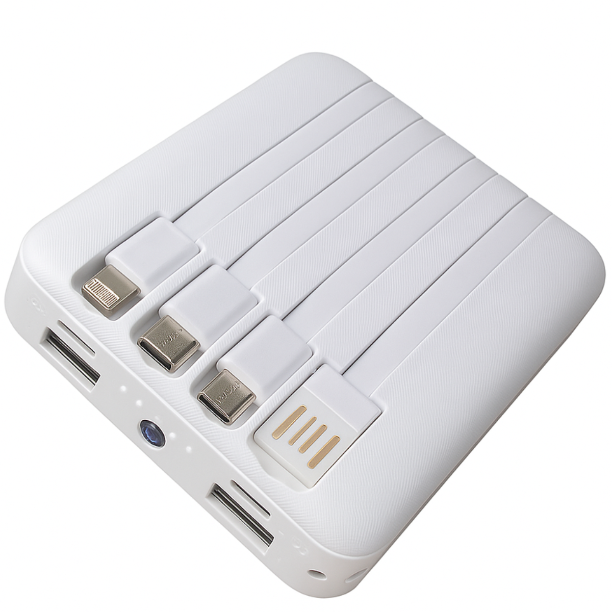 Cargador Inalámbrico Powerbank 10000mah Carga Solar 4 cables-5