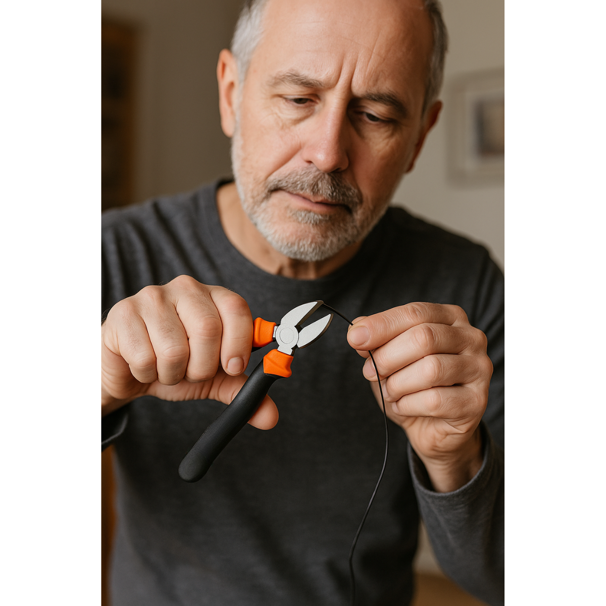 Alicate Pinza De Corte Profesional Mango Antideslizante-3