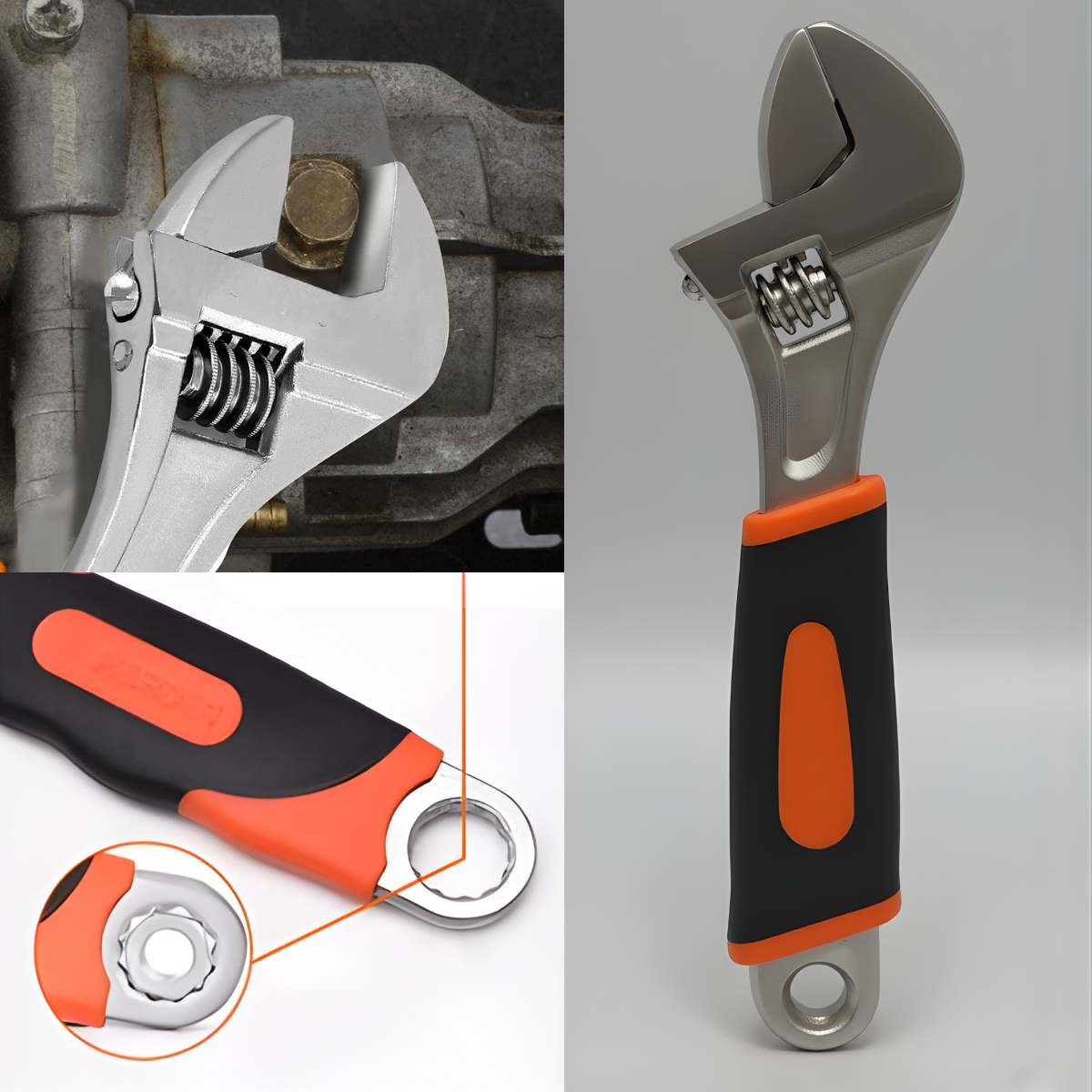 Llave Inglesa 8 Pulgadas Acero Cromo-4