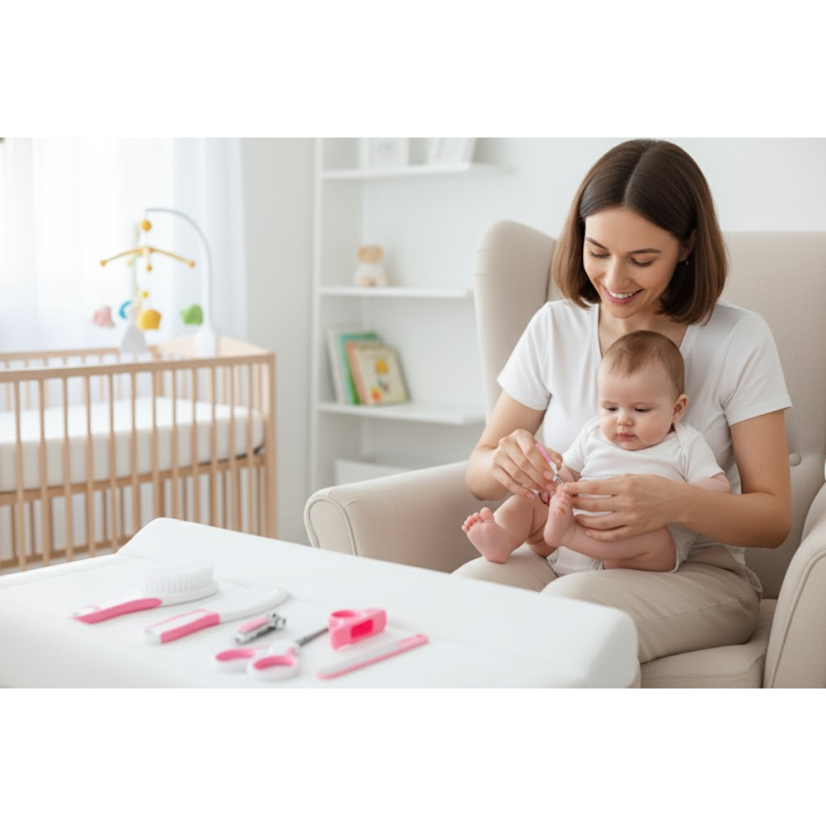 Set Cuidado Higiene Bebé 6 En 1 Cepillo Cortauñas Lima-2