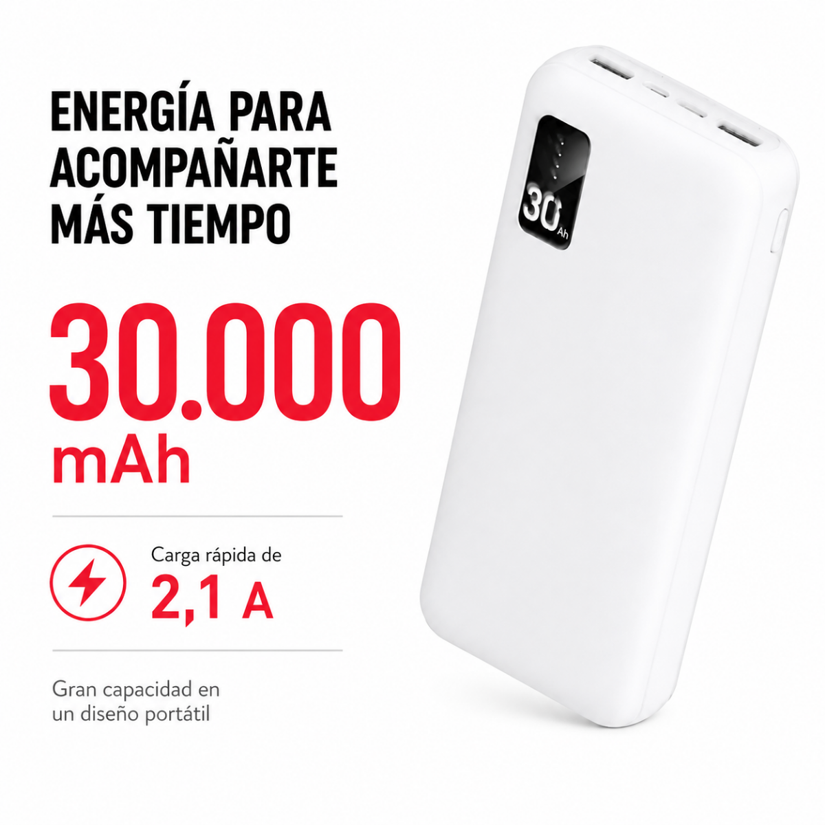 Power Bank 30000mah Cargador Portatil Universal Gm-1