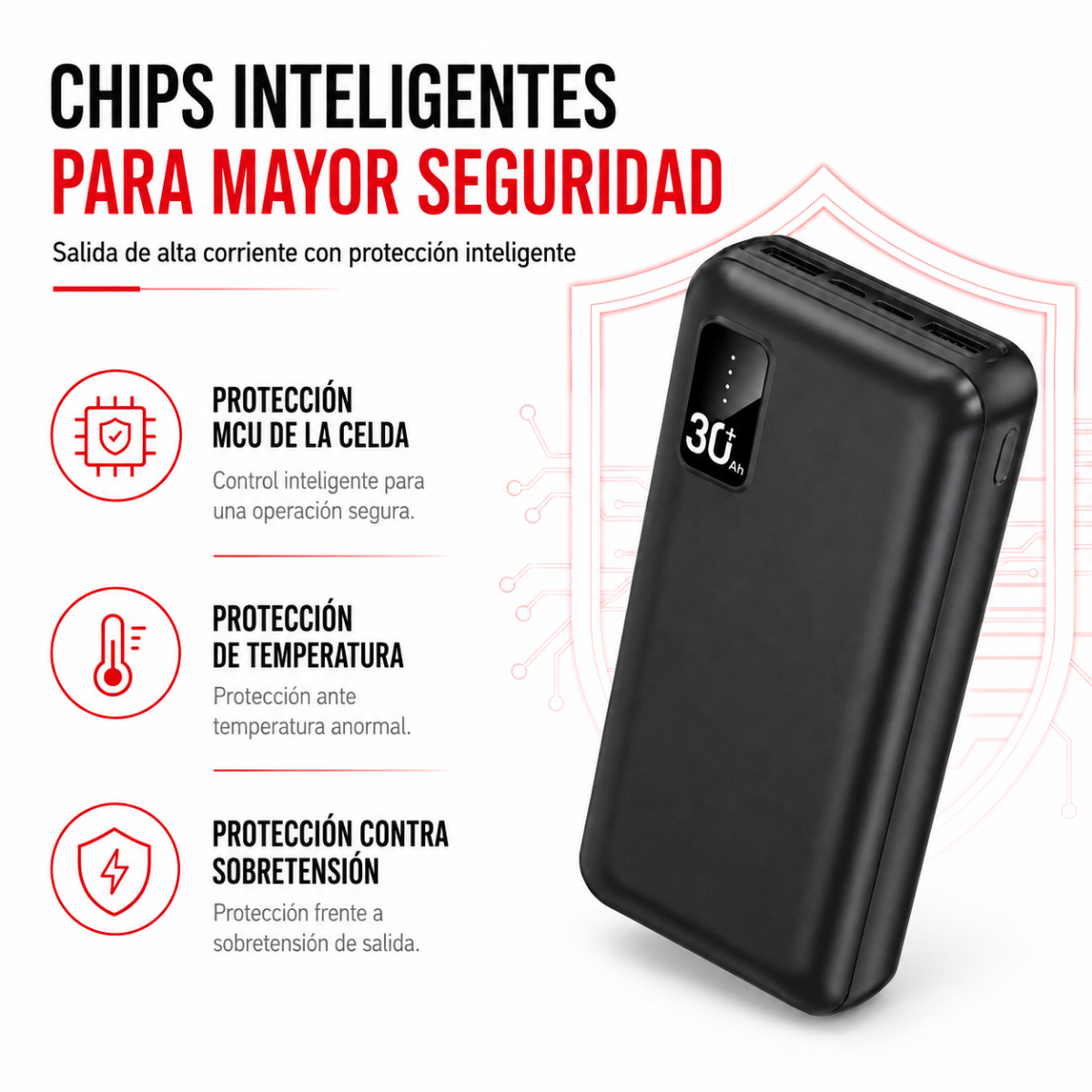 Power Bank 30000mah Cargador Portatil Universal Gm-2