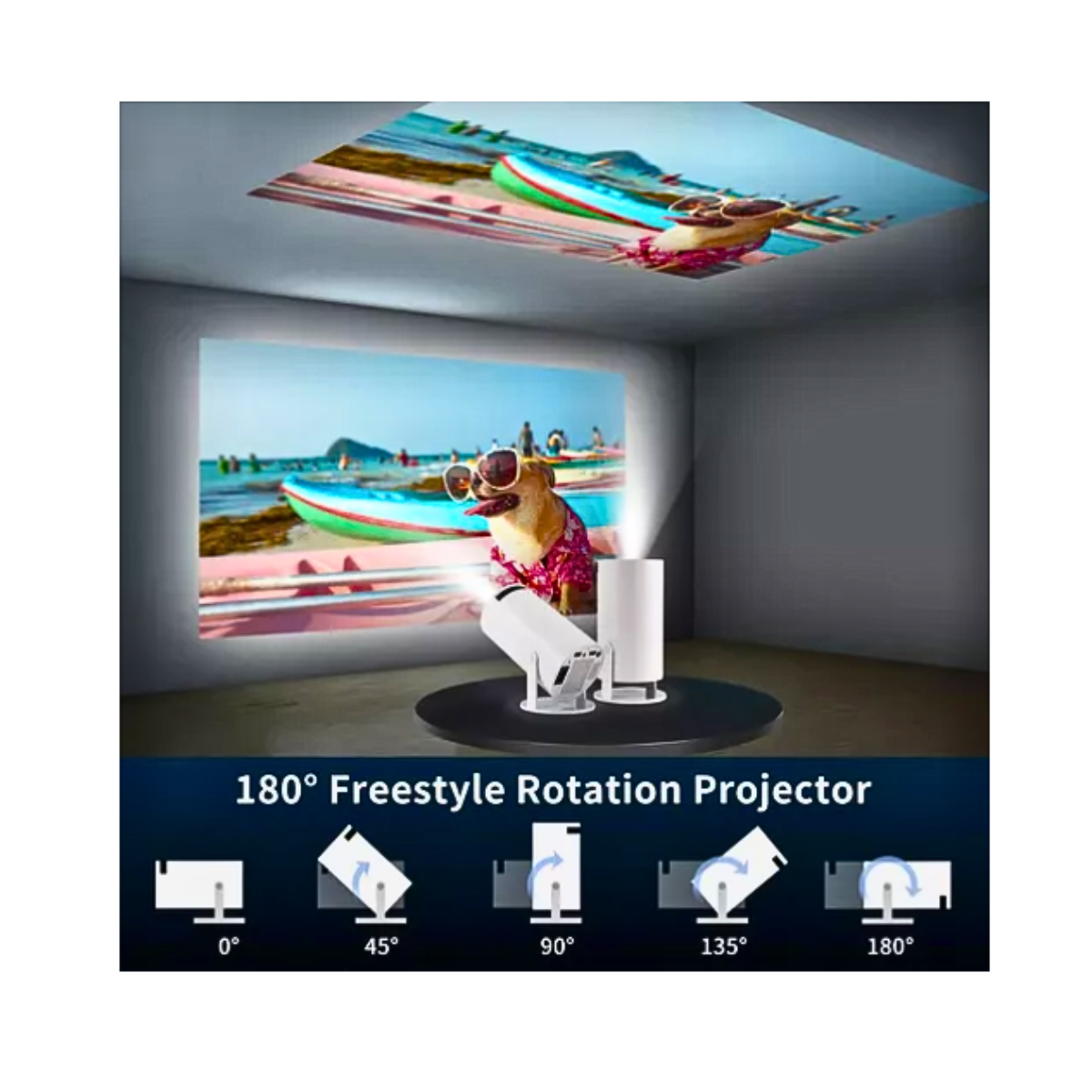 Proyector Mini Hy300 Profesional 4k Hd Wifi Smarttv Portátil-3