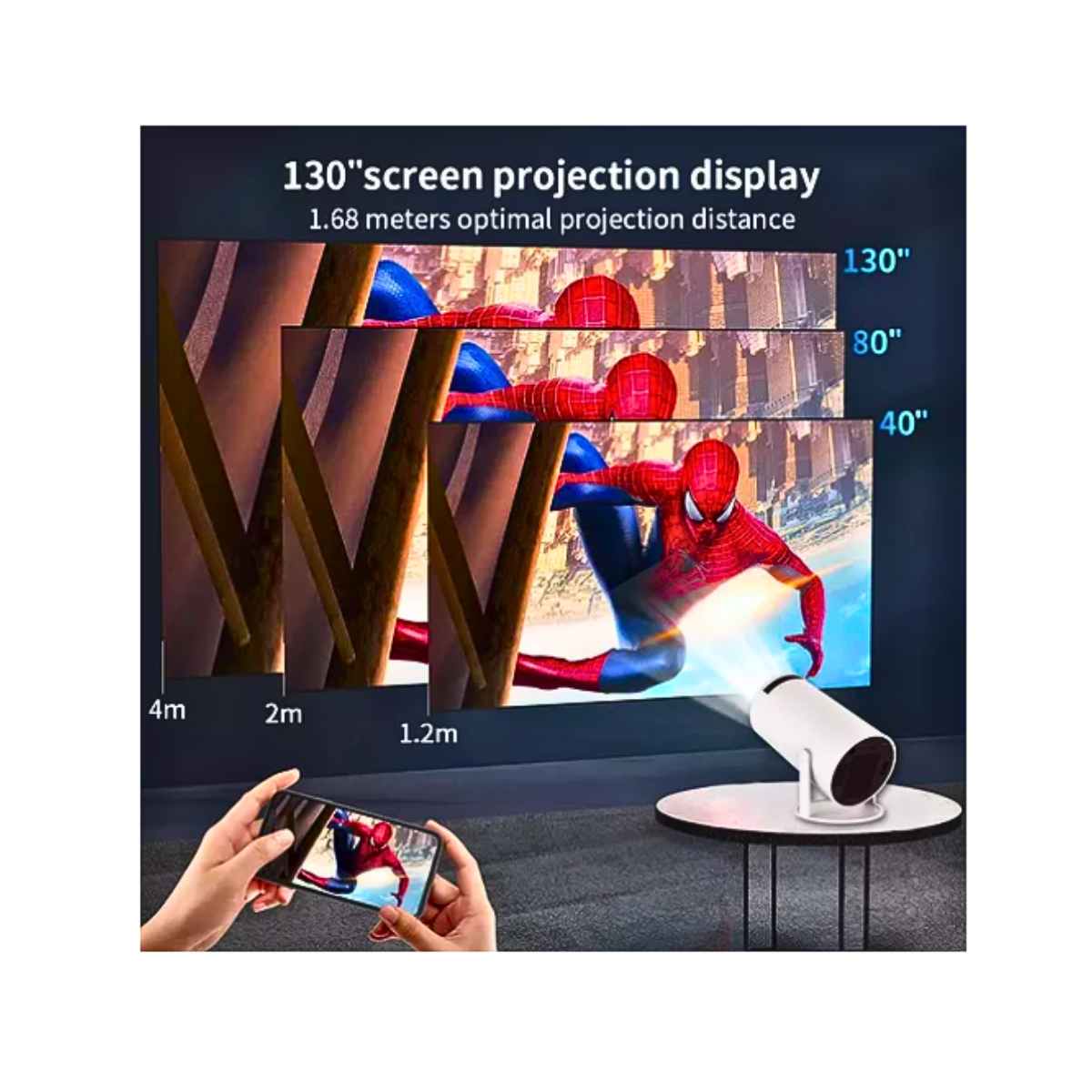 Proyector Mini Hy300 Profesional 4k Hd Wifi Smarttv Portátil-4
