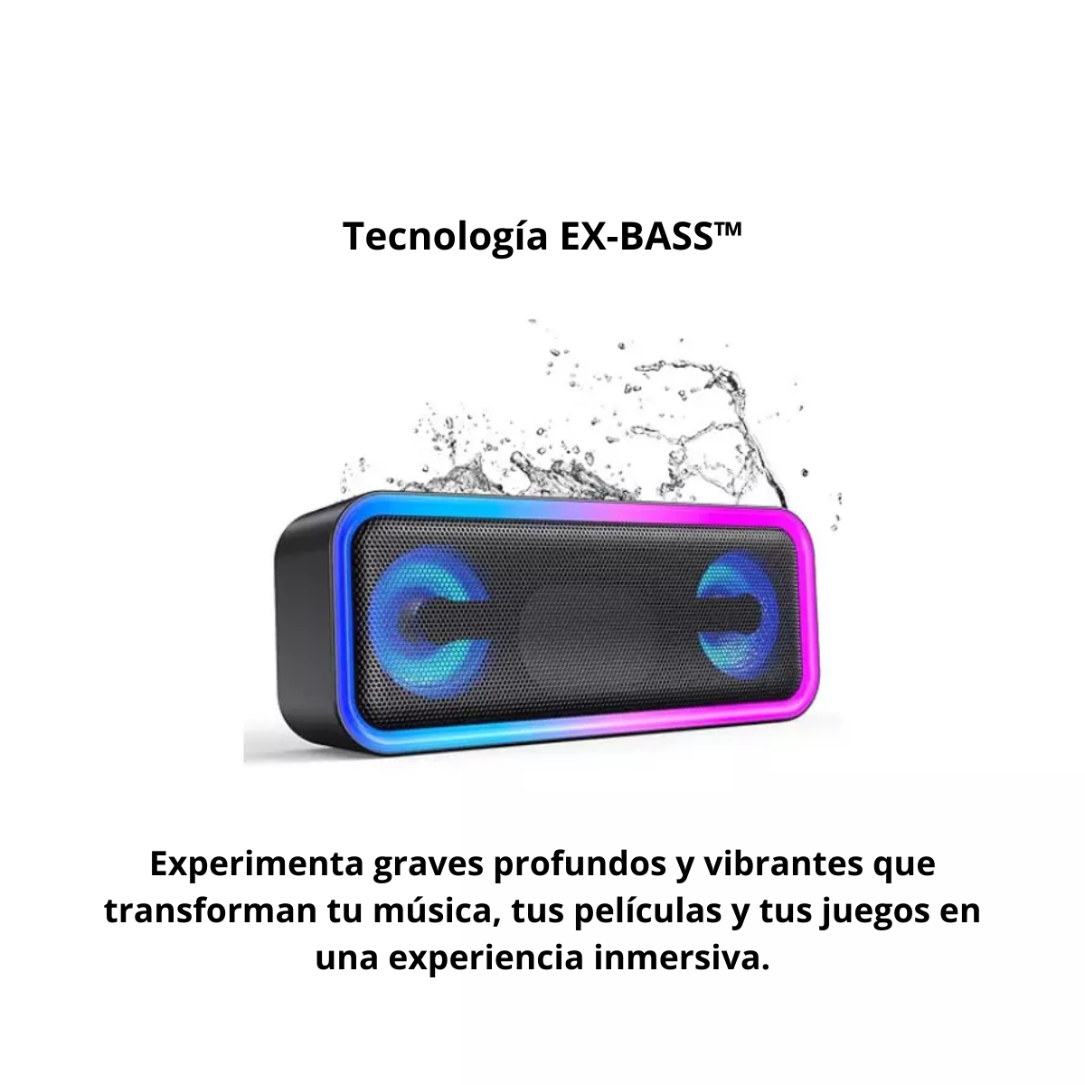 Parlante Altavoz Bluetooth Inalambrico Luz Rgb-2