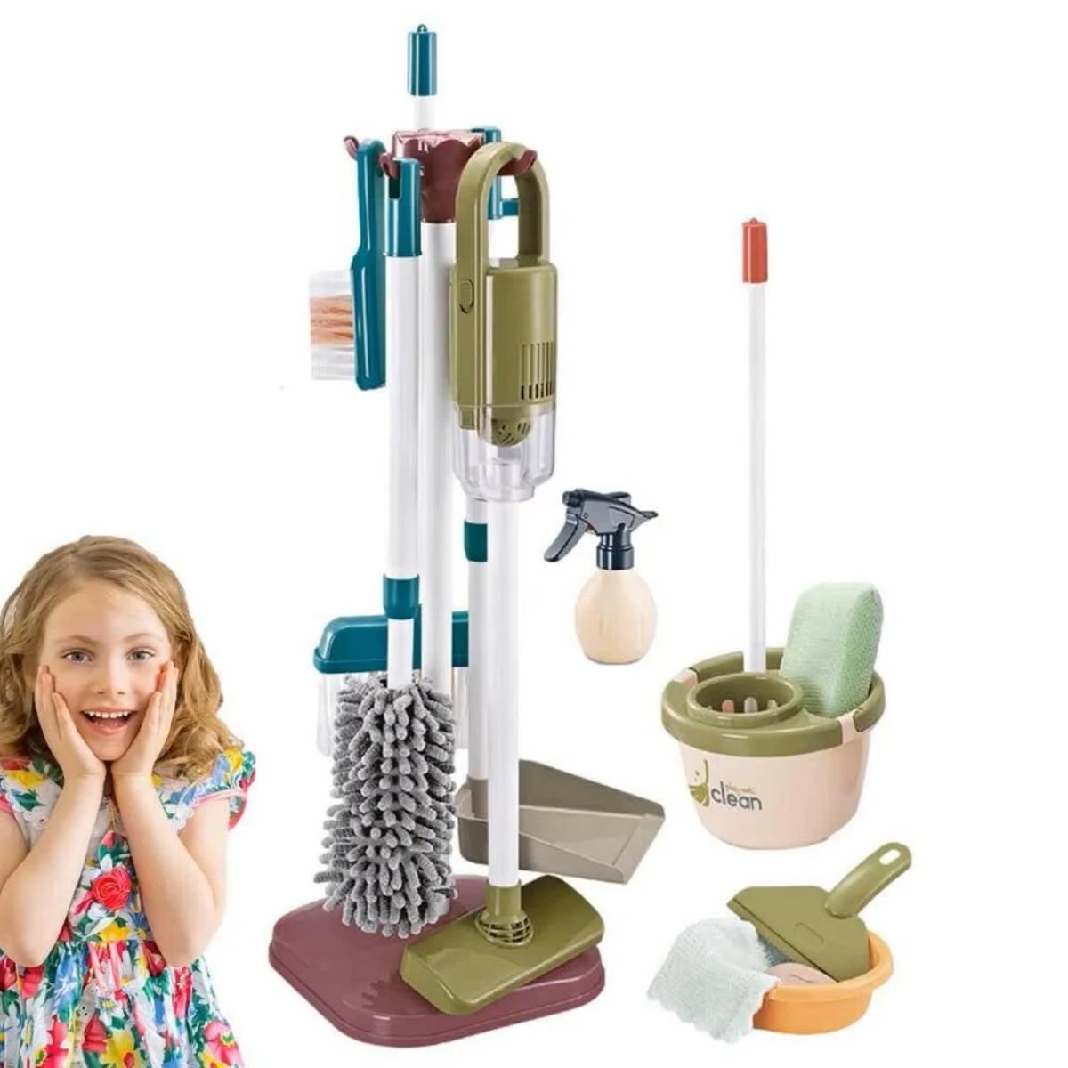 Set De Juguete Limpieza Infantil Ni os 18 Piezas-4