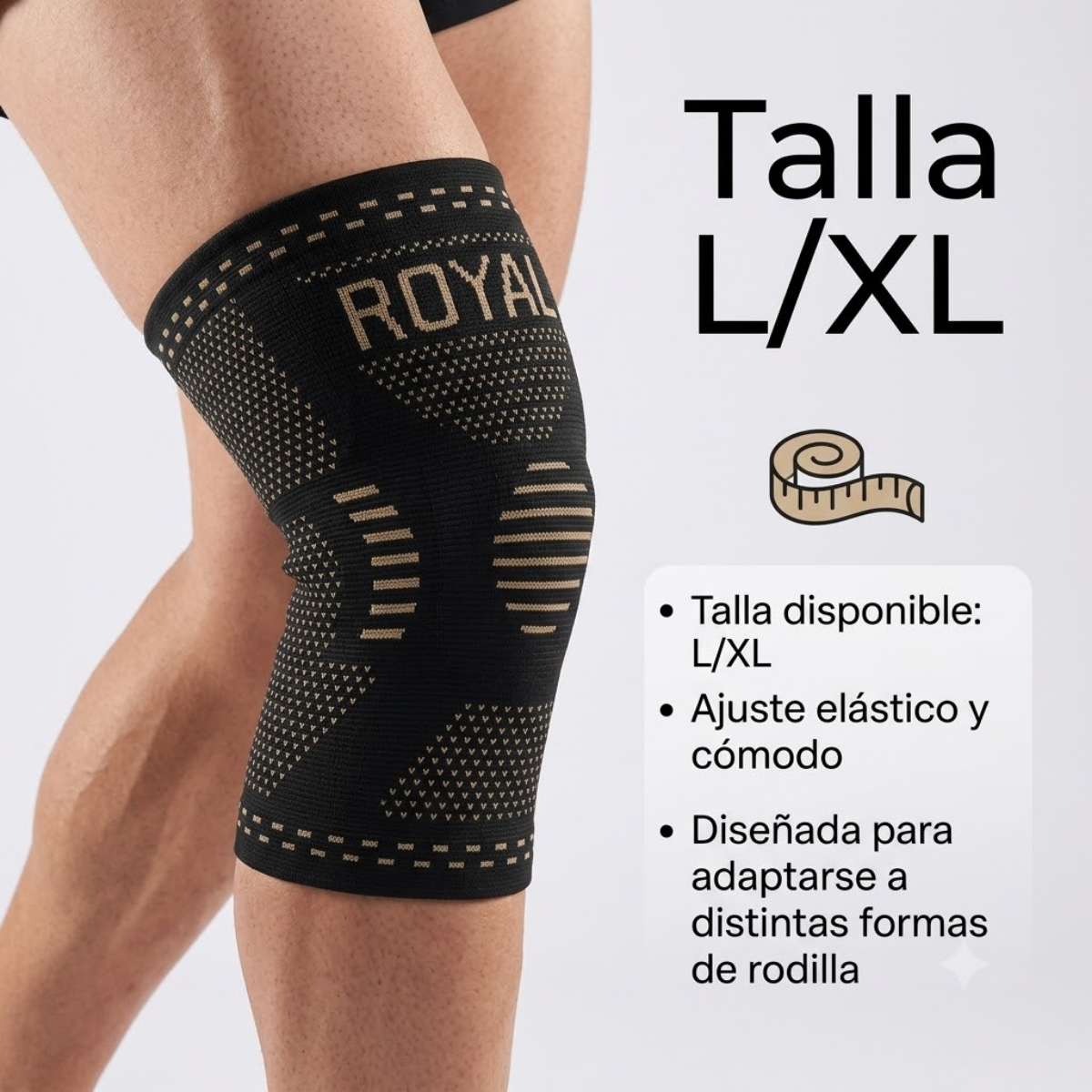 Rodillera Elastica De Compresion Deportiva Talla L xl-3