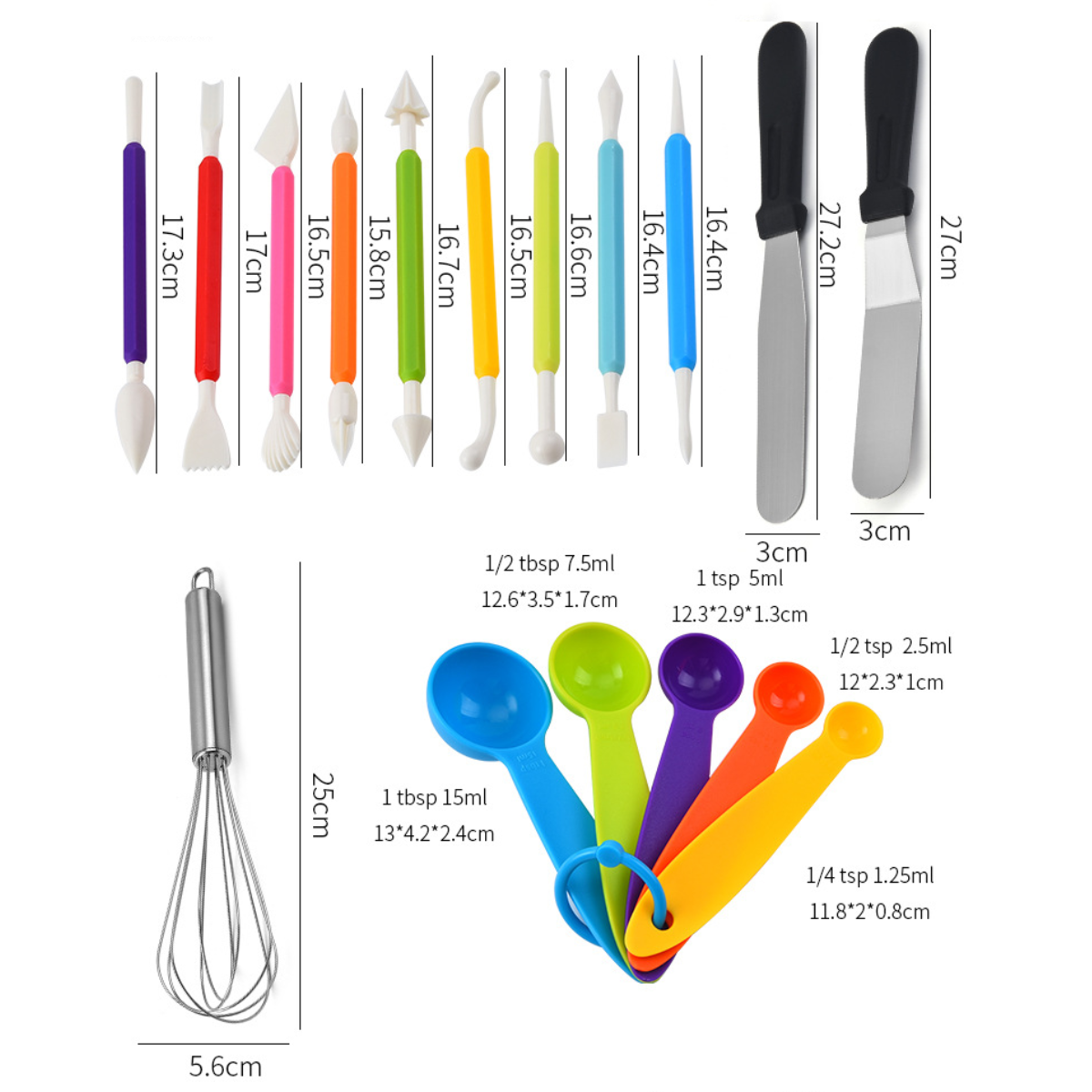 Kit De Repostería Para Decoración Postres 66 Piezas Multiuso-6