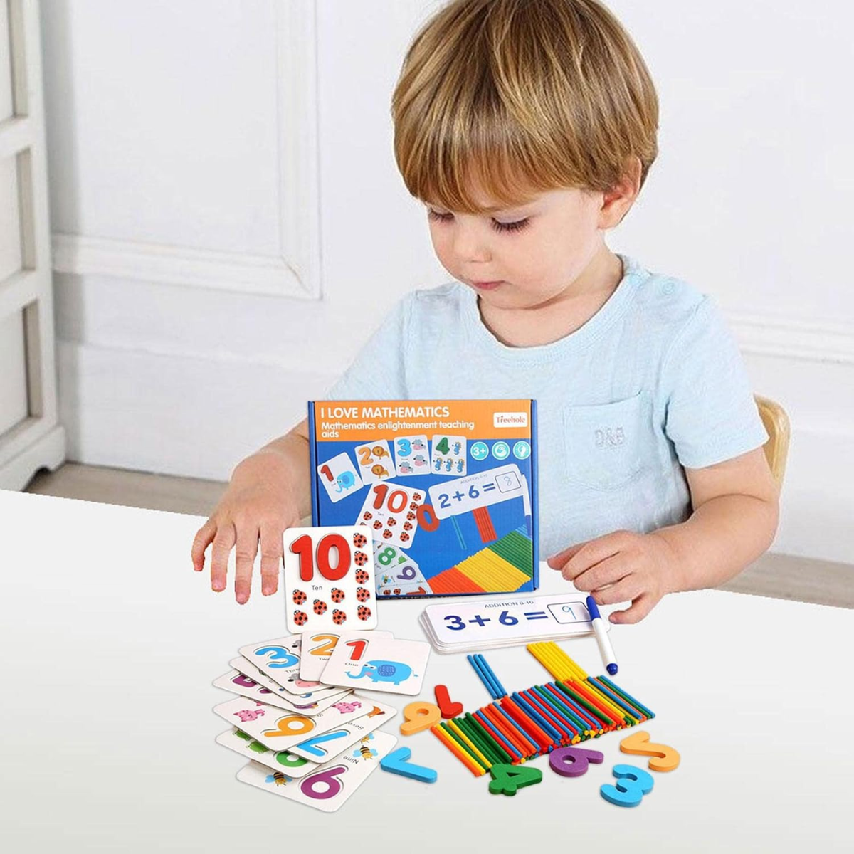 Juego Didactico Infantil Matematicas Tarjetas Montessori 3-6
