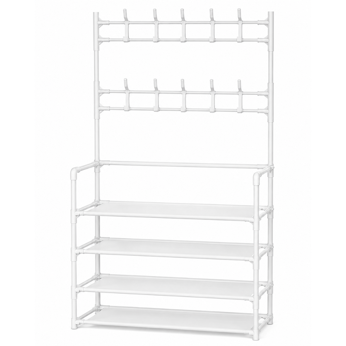 Perchero Organizador Ropa Colgante Metalico Estante Zapatero-2
