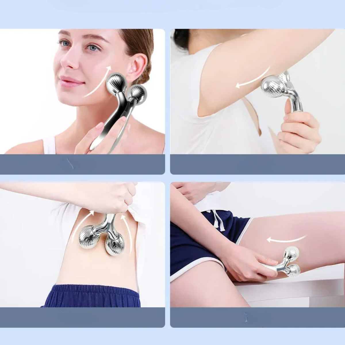 Masajeador Facial Corporal 3D Rodillo Reafirmante Antiestres-5