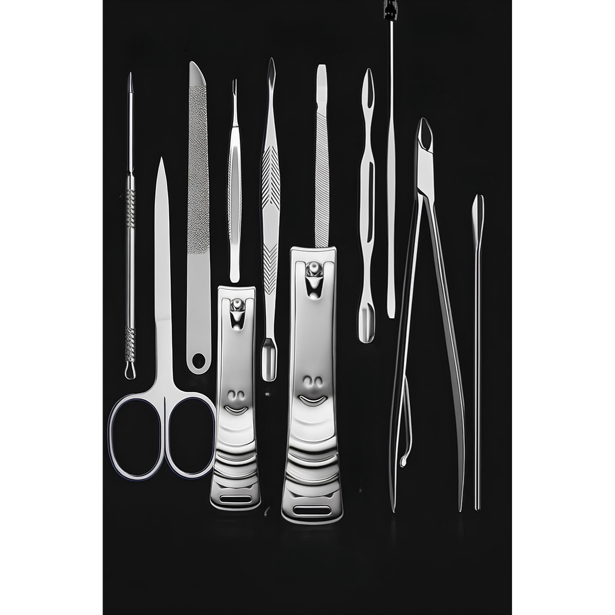 Set De Manicure Pedicure Profesional 12 Piezas Con Estuche-2