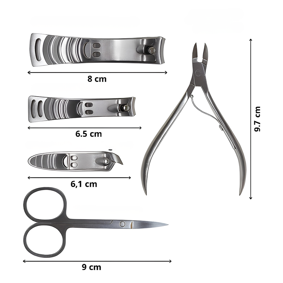 Set De Manicure Pedicure Profesional 12 Piezas Con Estuche-3