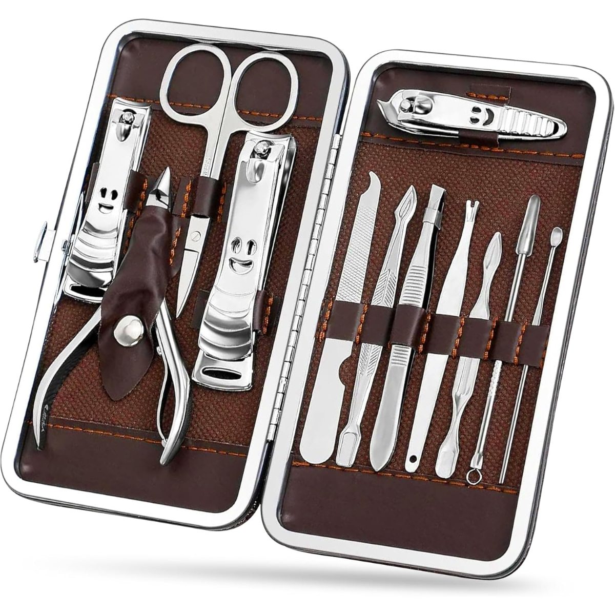 Set De Manicure Pedicure Profesional 12 Piezas Con Estuche-5