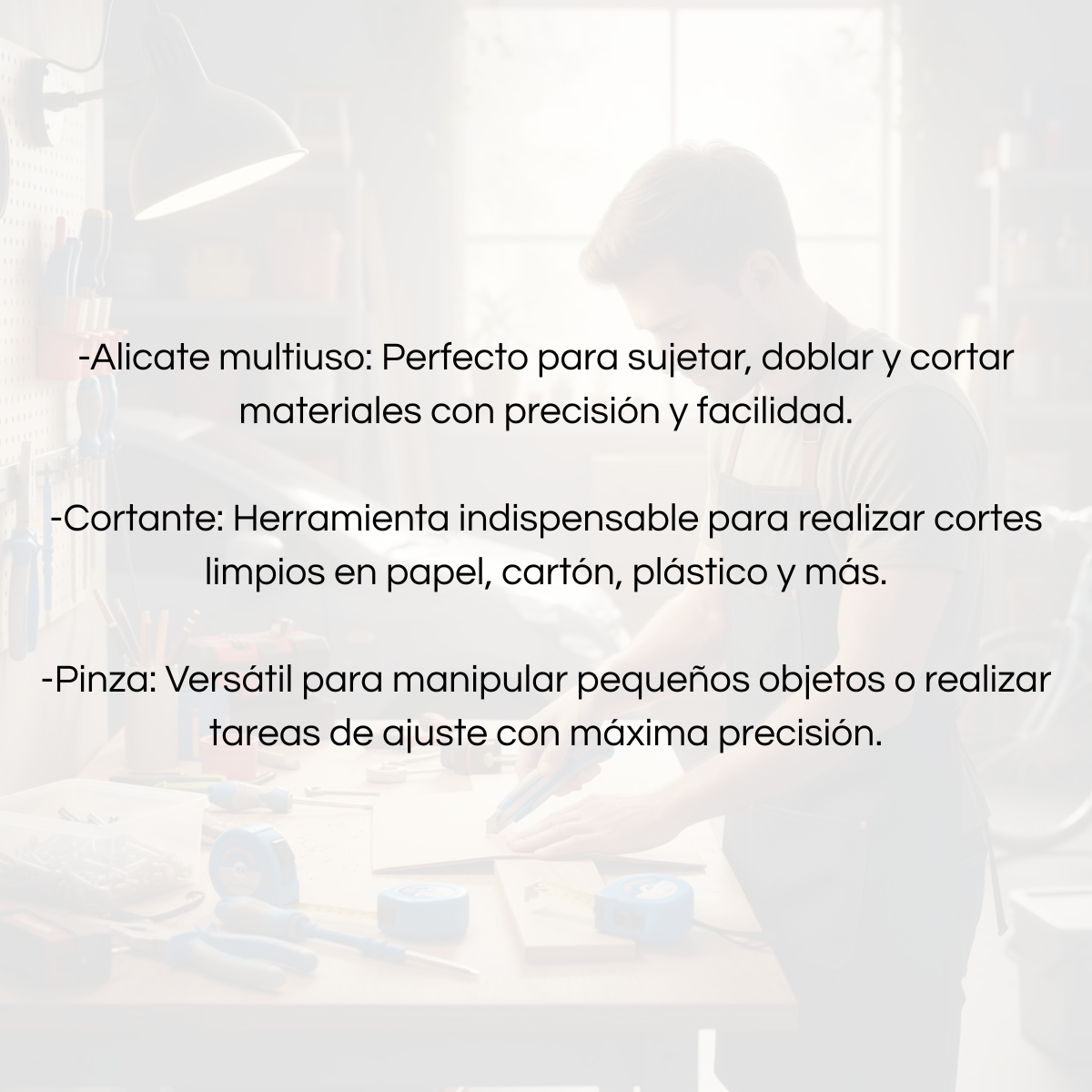 Set 3 Alicates Profesional Punta Larga Corte Diagonal-2