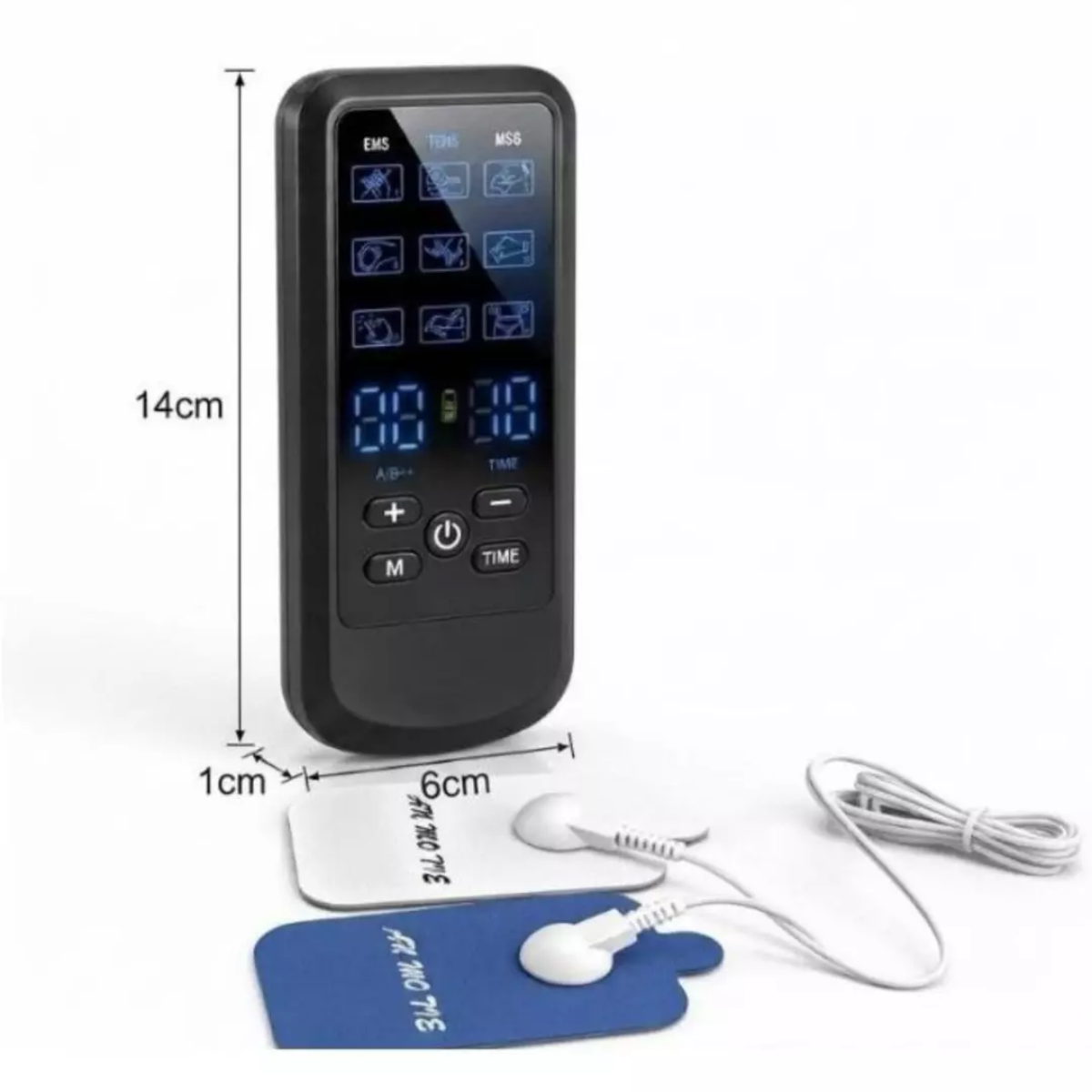 Masajeador Corporal Electrodos Tens Ems Terapia 8 Modos-2