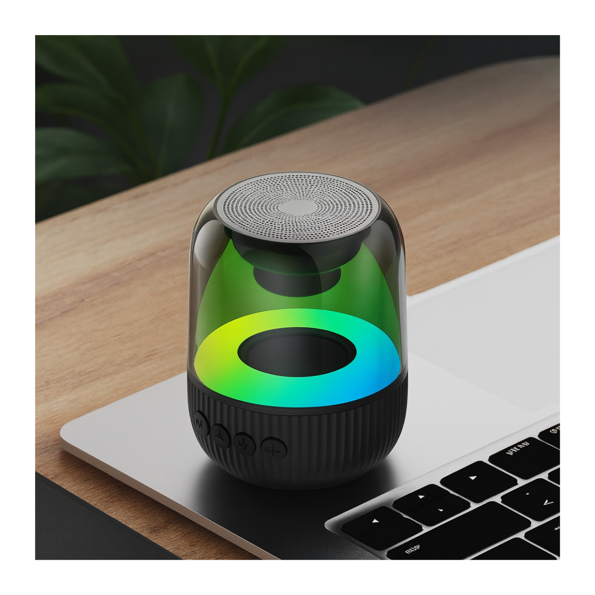 Parlante Altavoz Portátil Bluetooth Con Bajo Luz Rgb Sk3-3