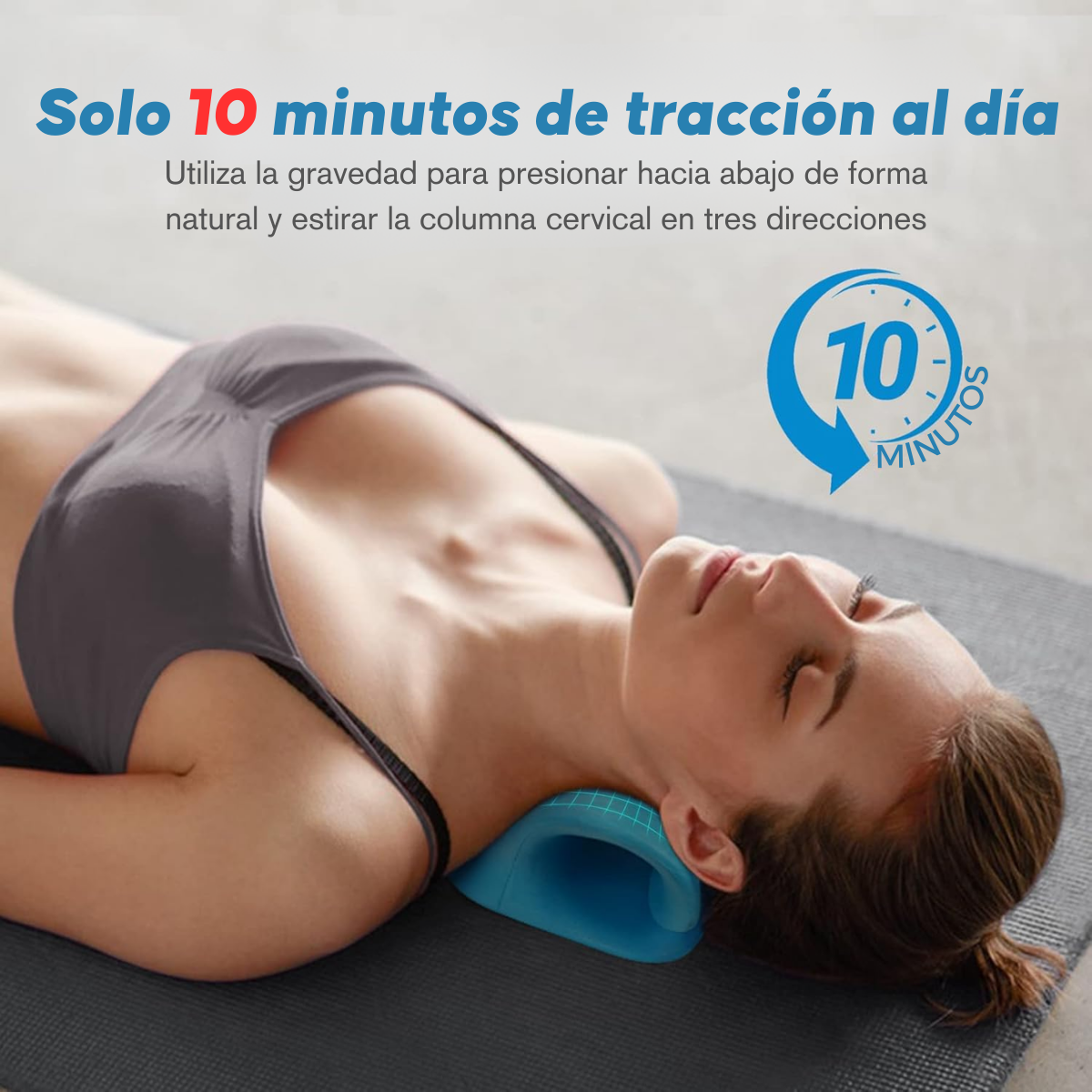 Almohada Traccion Cervical Corrector Masaje Cuello Hombros-2