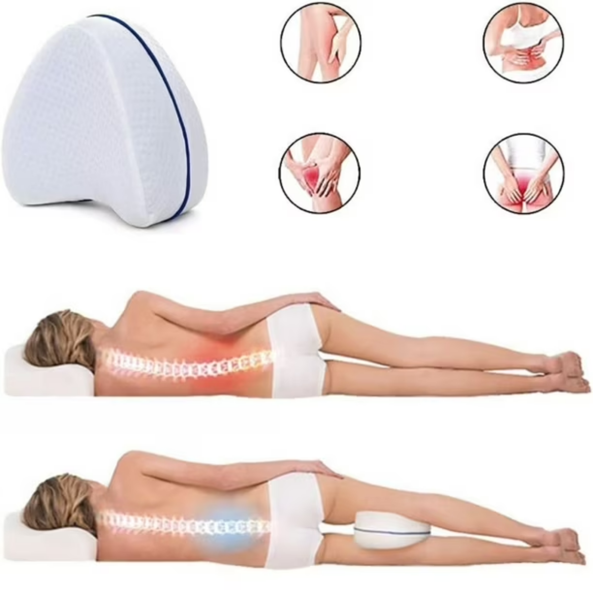 Almohada Ortopedica Separador Piernas Rodillas Espuma-4