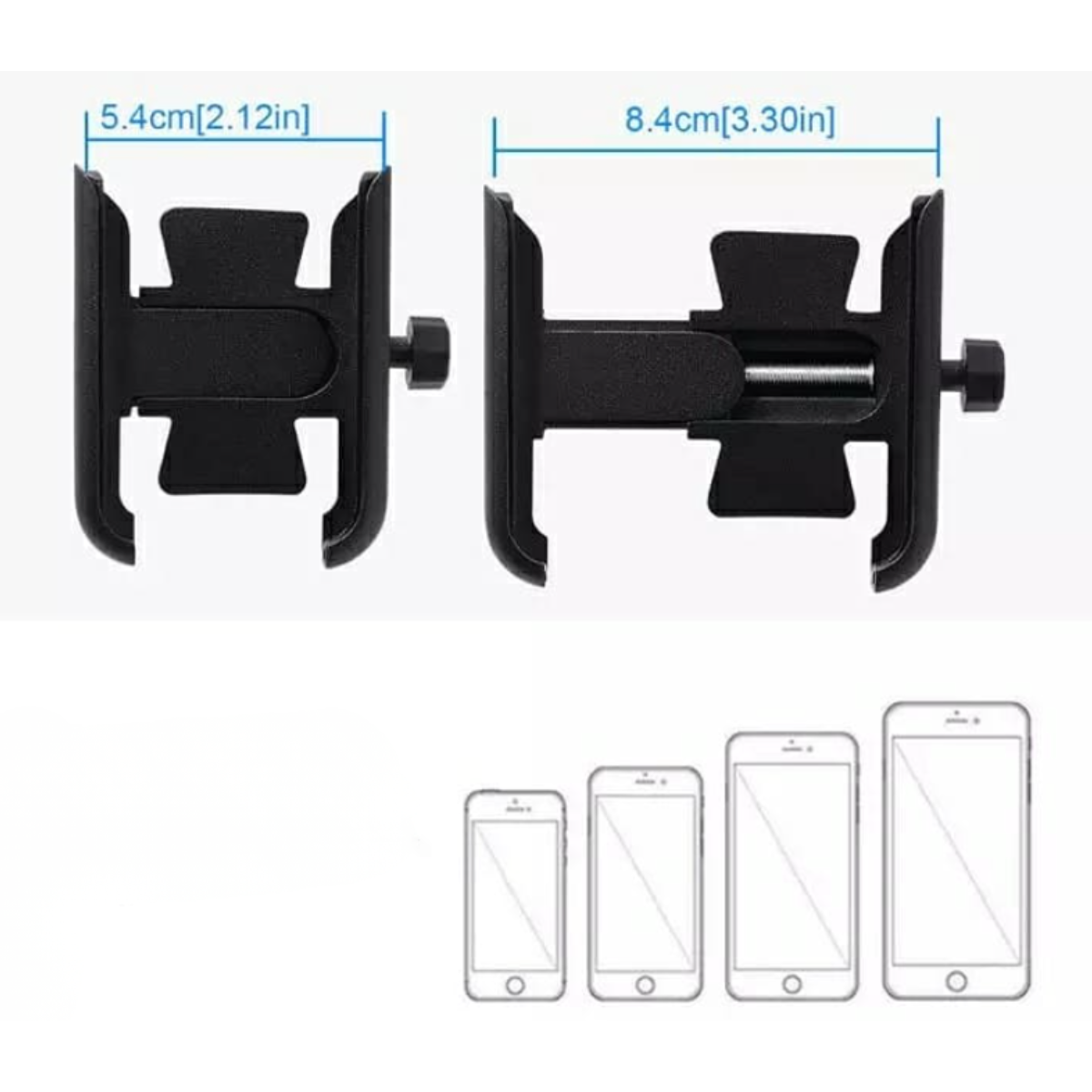 Soporte Porta Celular Bicicleta Moto Scooter Giratorio 360-3