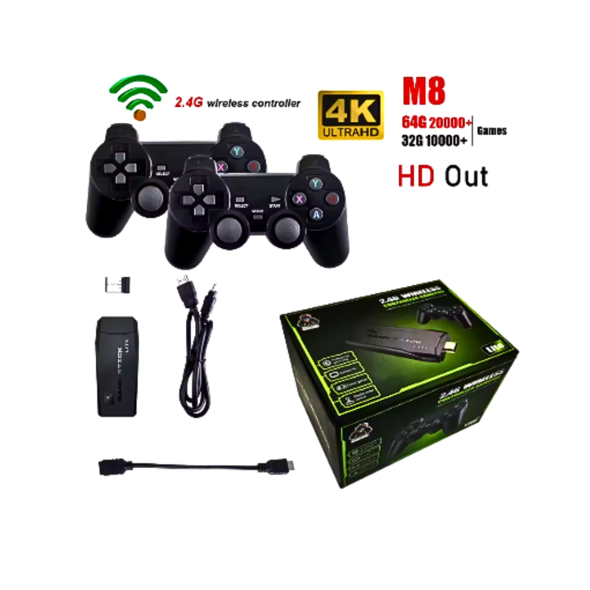 Pack 2 Joysticks Consola Portátil 20000 Juegos Retro-6