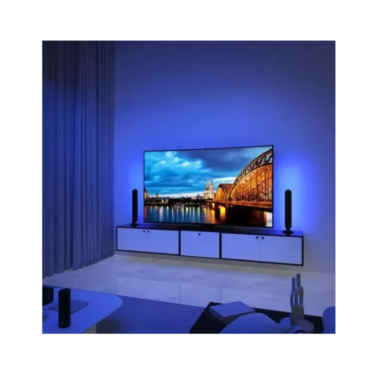 2 Barra Luz Led Rgb Lampara Ambiente Usb Control Remoto App-4