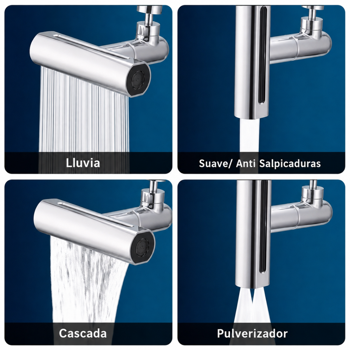Cabezal De Grifo Aireador Agua Multifuncional Rotacion 360-5
