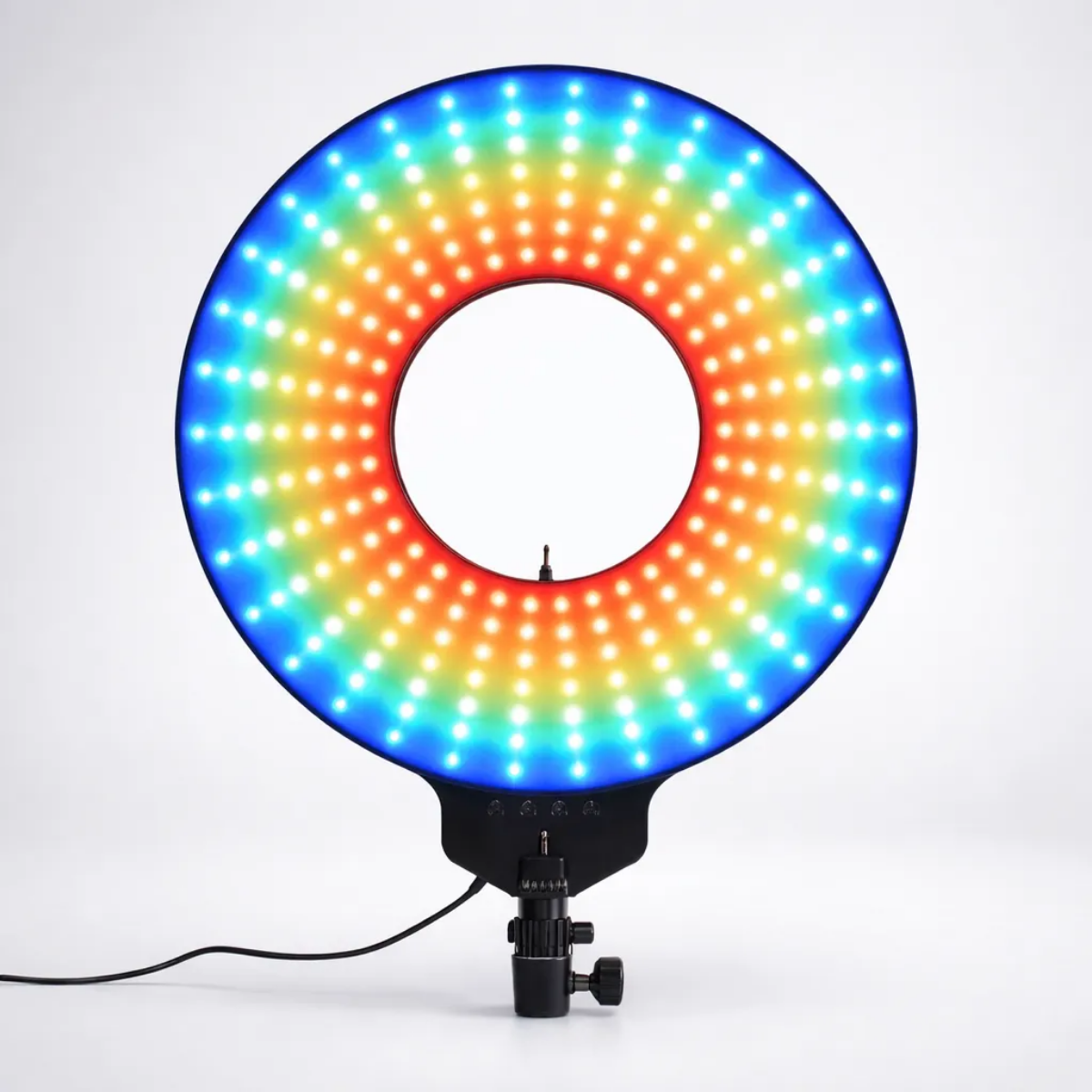 Aro Luz Led 40cm Rgb Con Soporte Para Celular Y Luz Ritmica-2