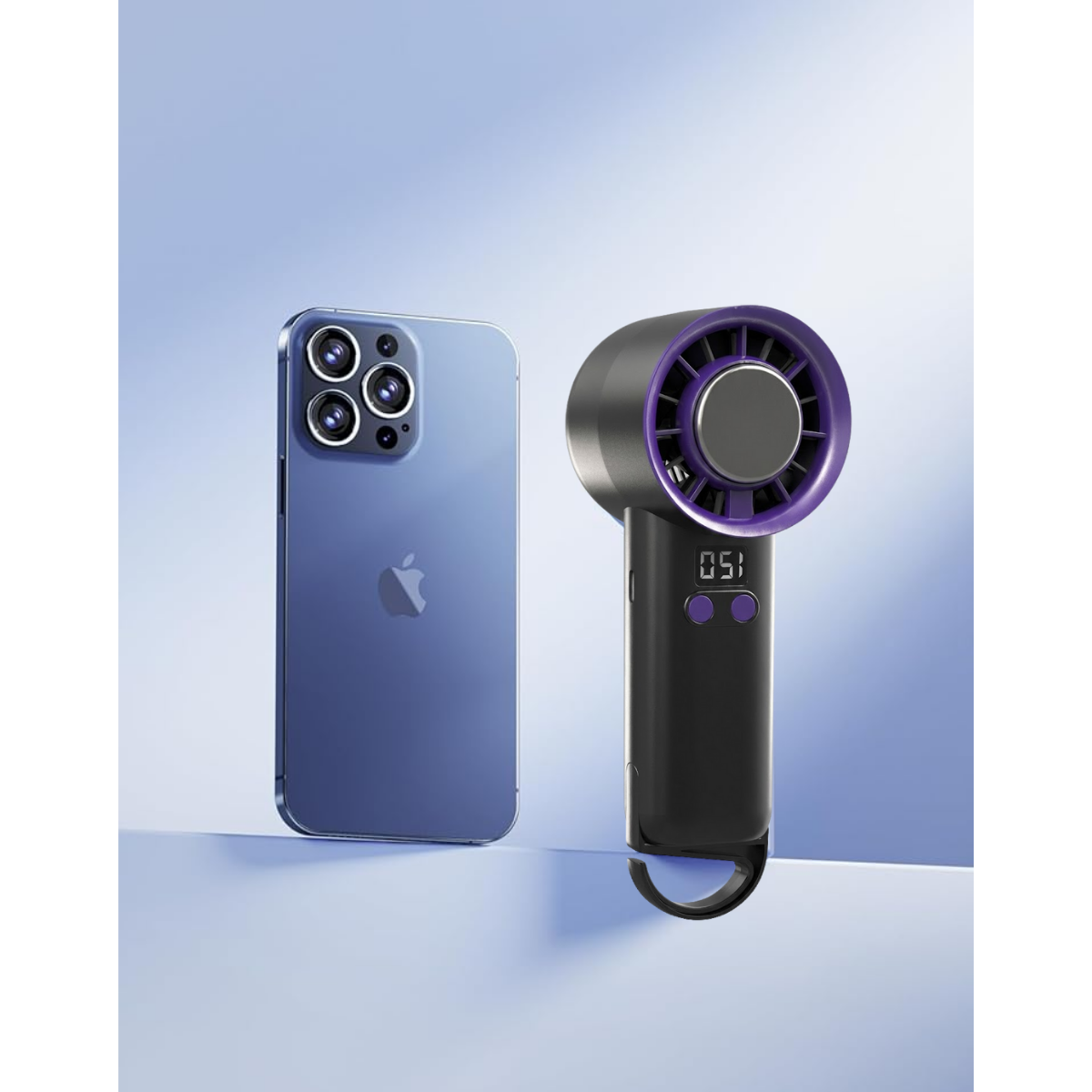 Mini Ventilador De Mano Turbo Inalambrico Recargable-3